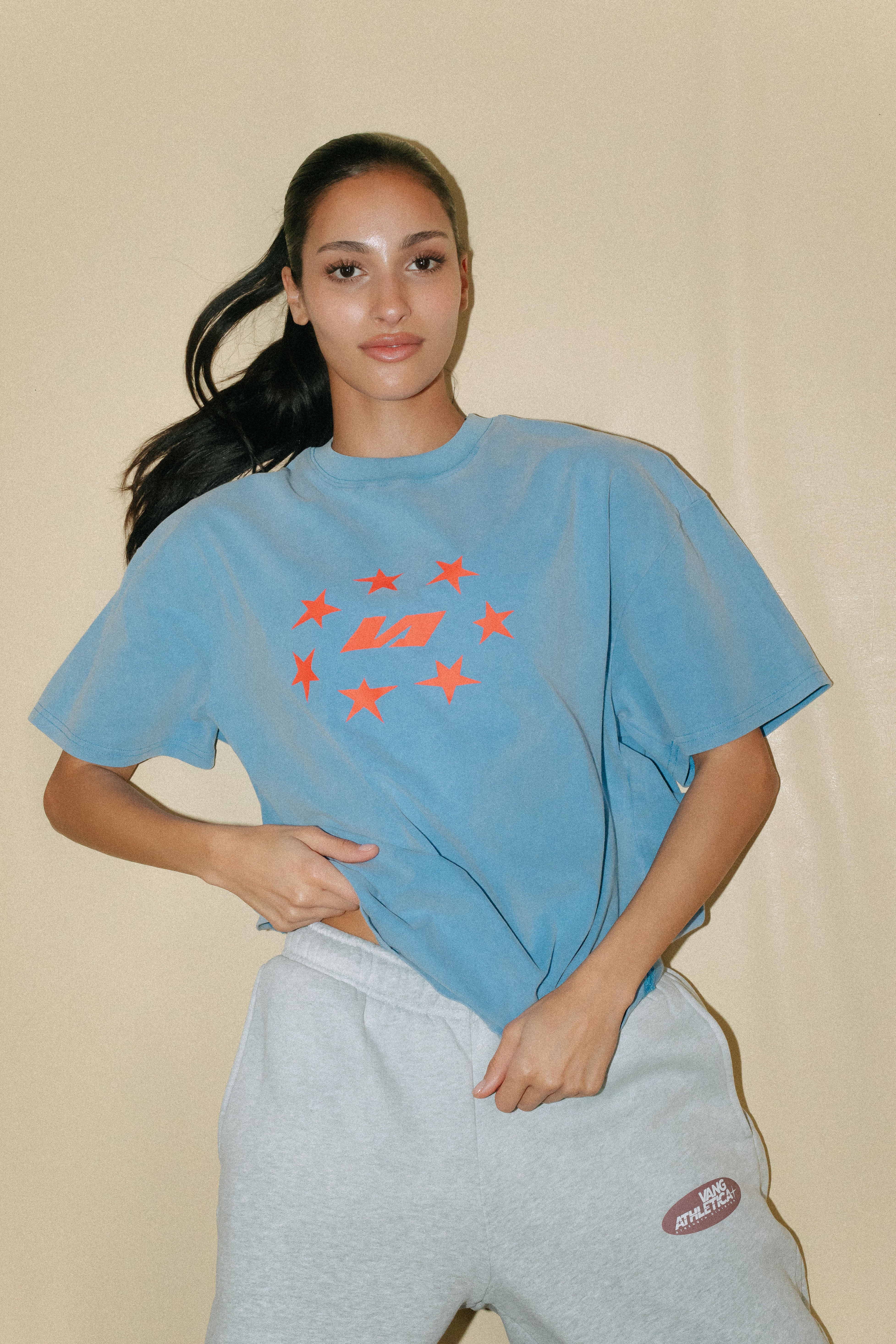 Vintage Star Tee - Blue