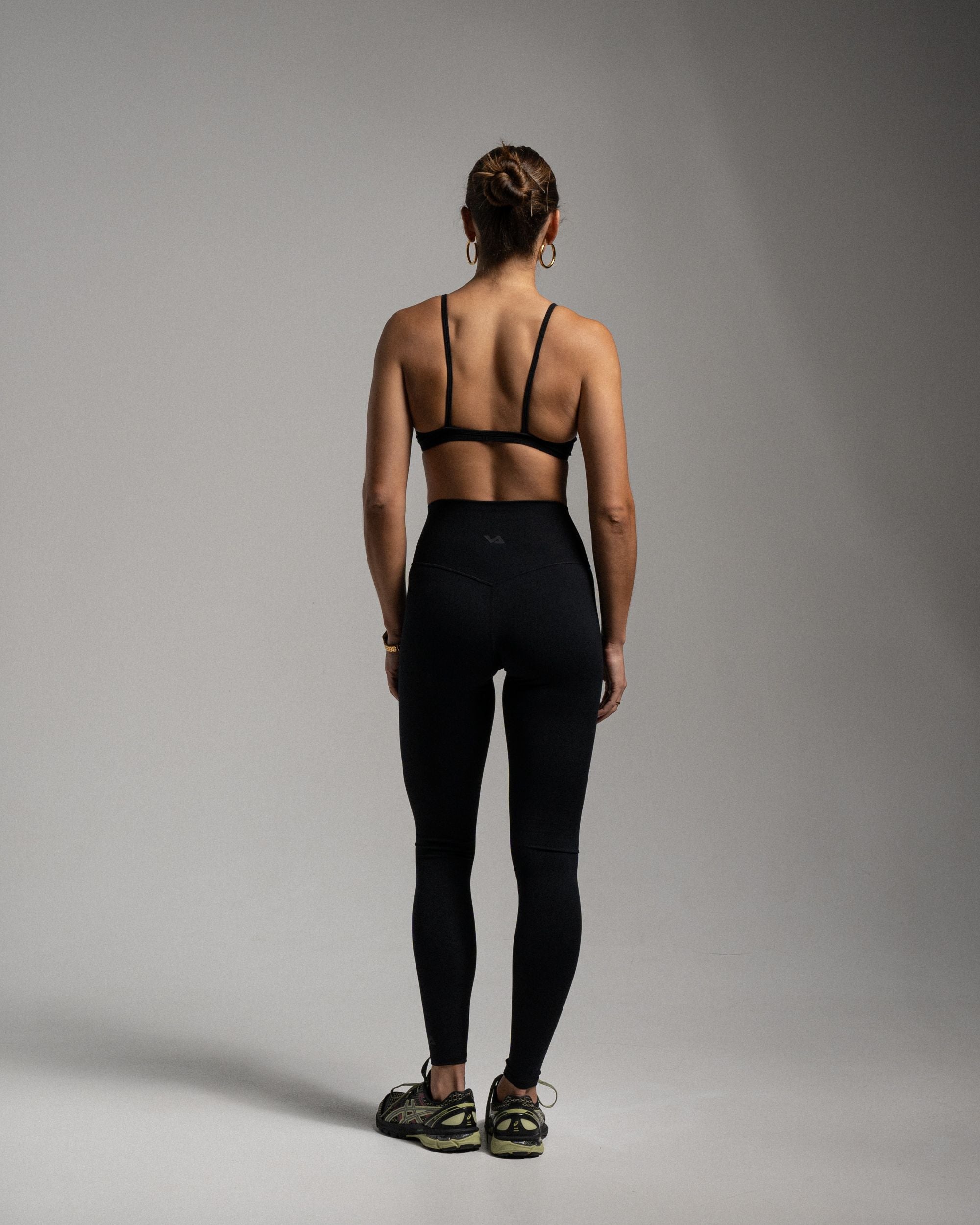 Black Form Full Length Leggings - Back View