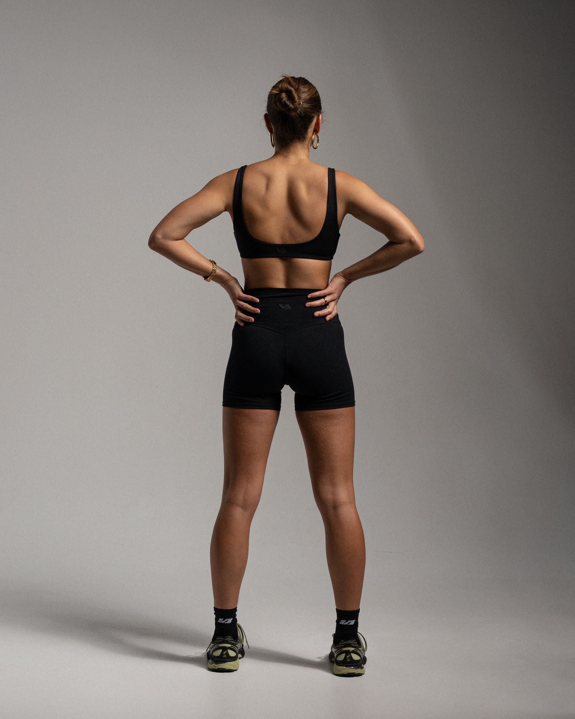Black Form Sculpt Crop - Back View