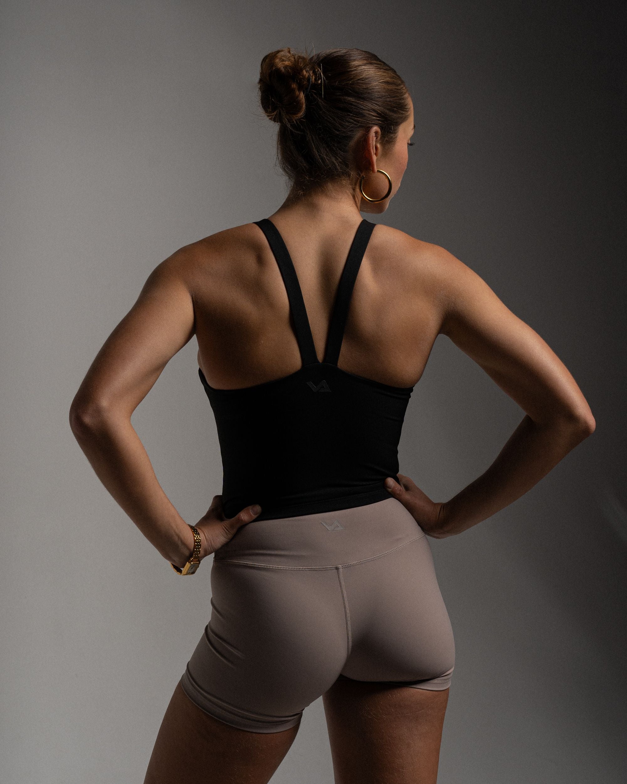 Black V-Tank - Back View