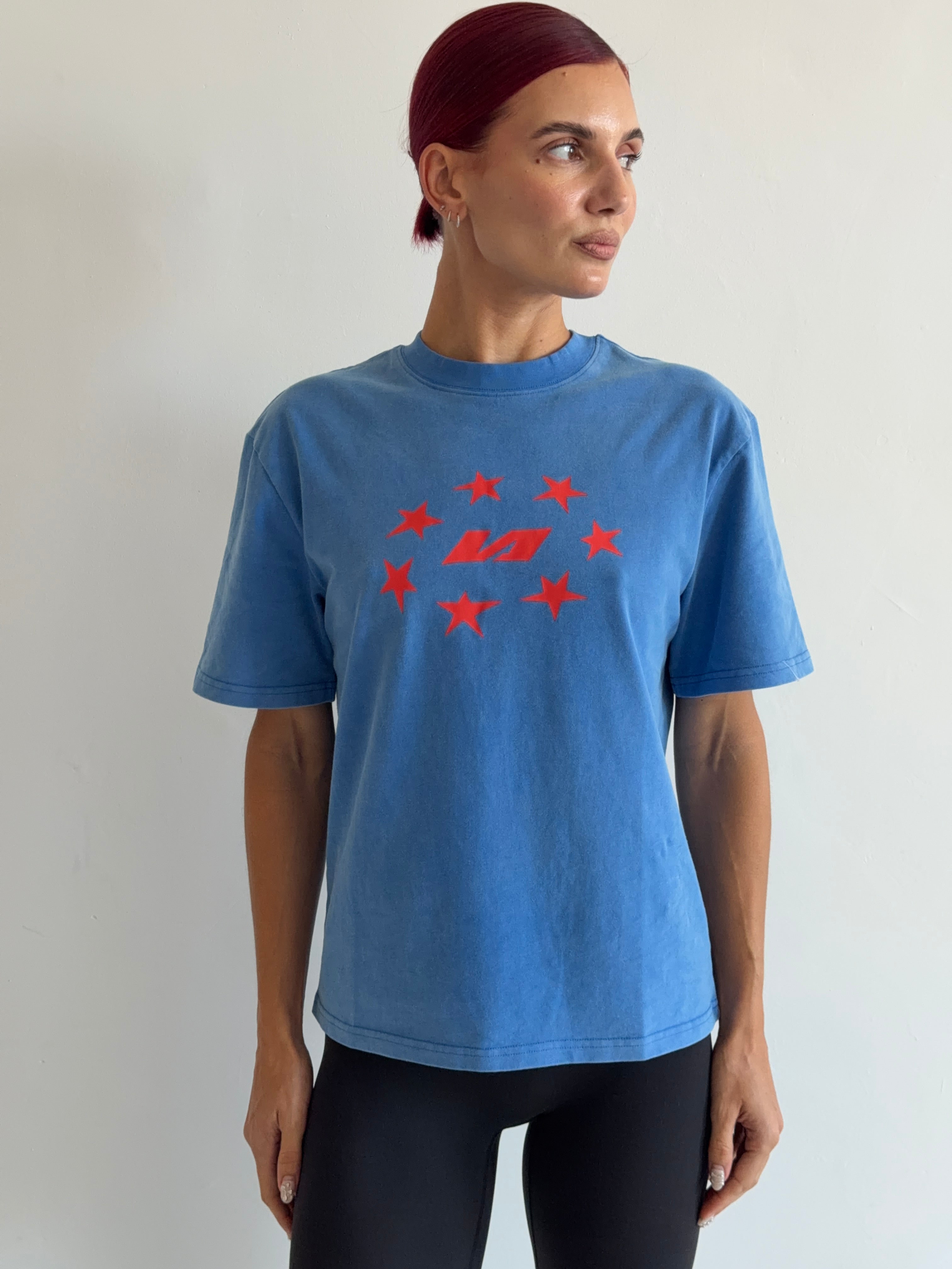 Vintage Star Tee - Blue