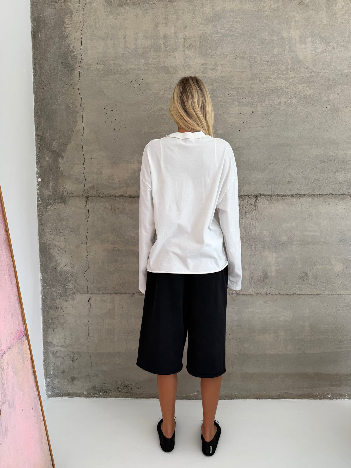 Reverse Long Sleeve - White