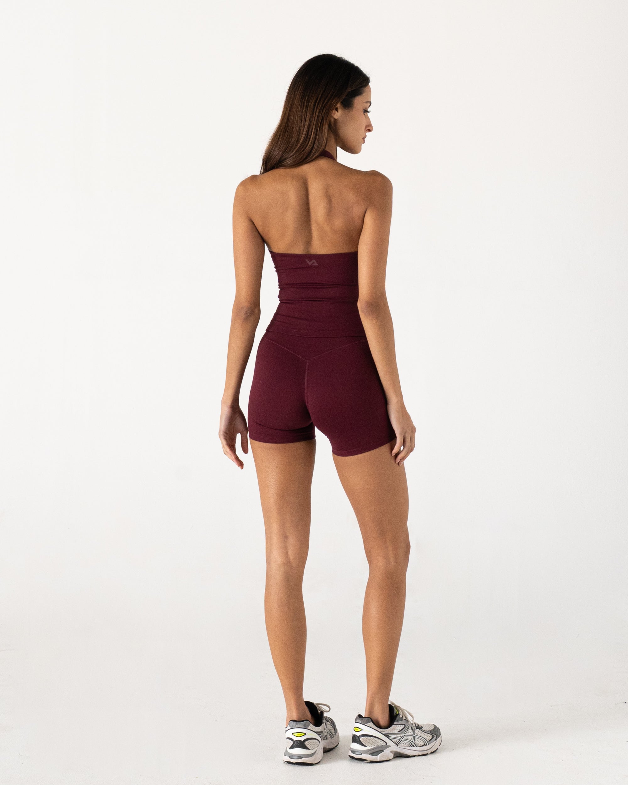 Burgundy 4" Shorts - Side View
