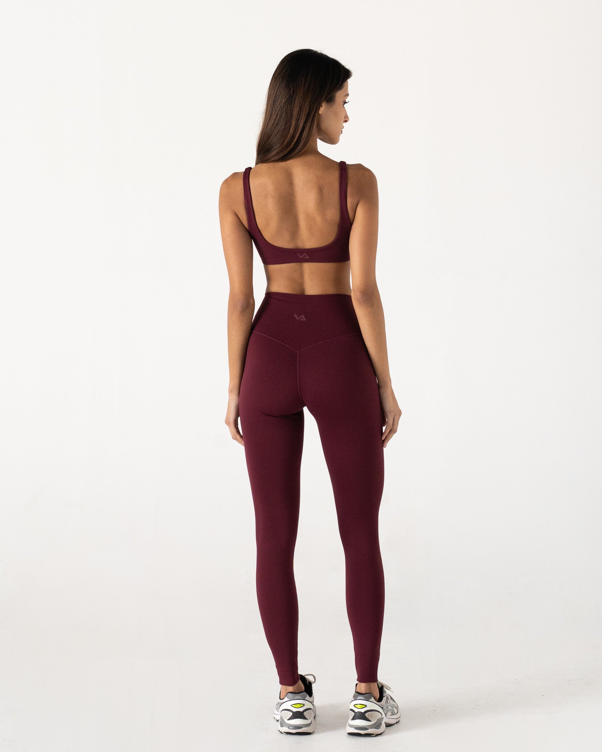 Burgundy Form Sculpt Crop - Back View