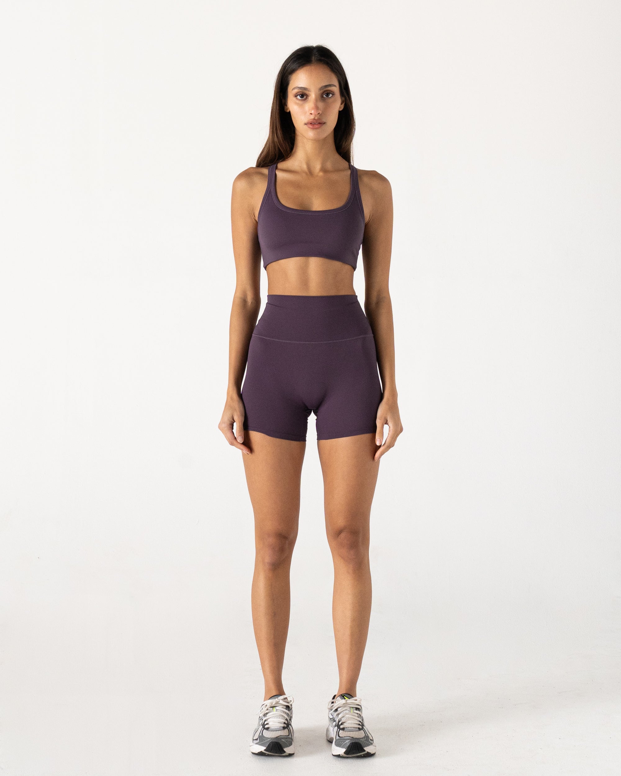 Plum Racer Crop - Front View