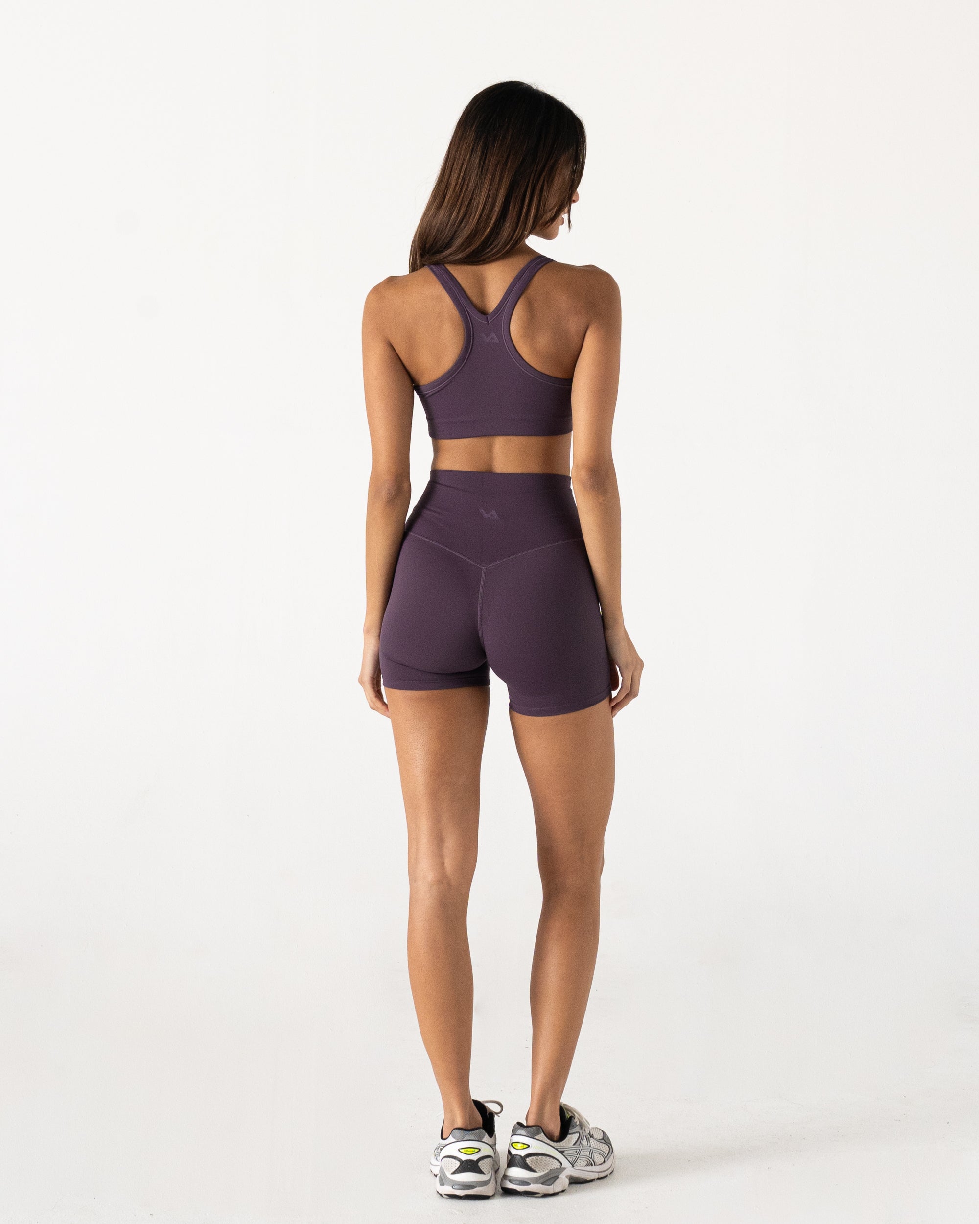 Plum Racer Crop - Back View