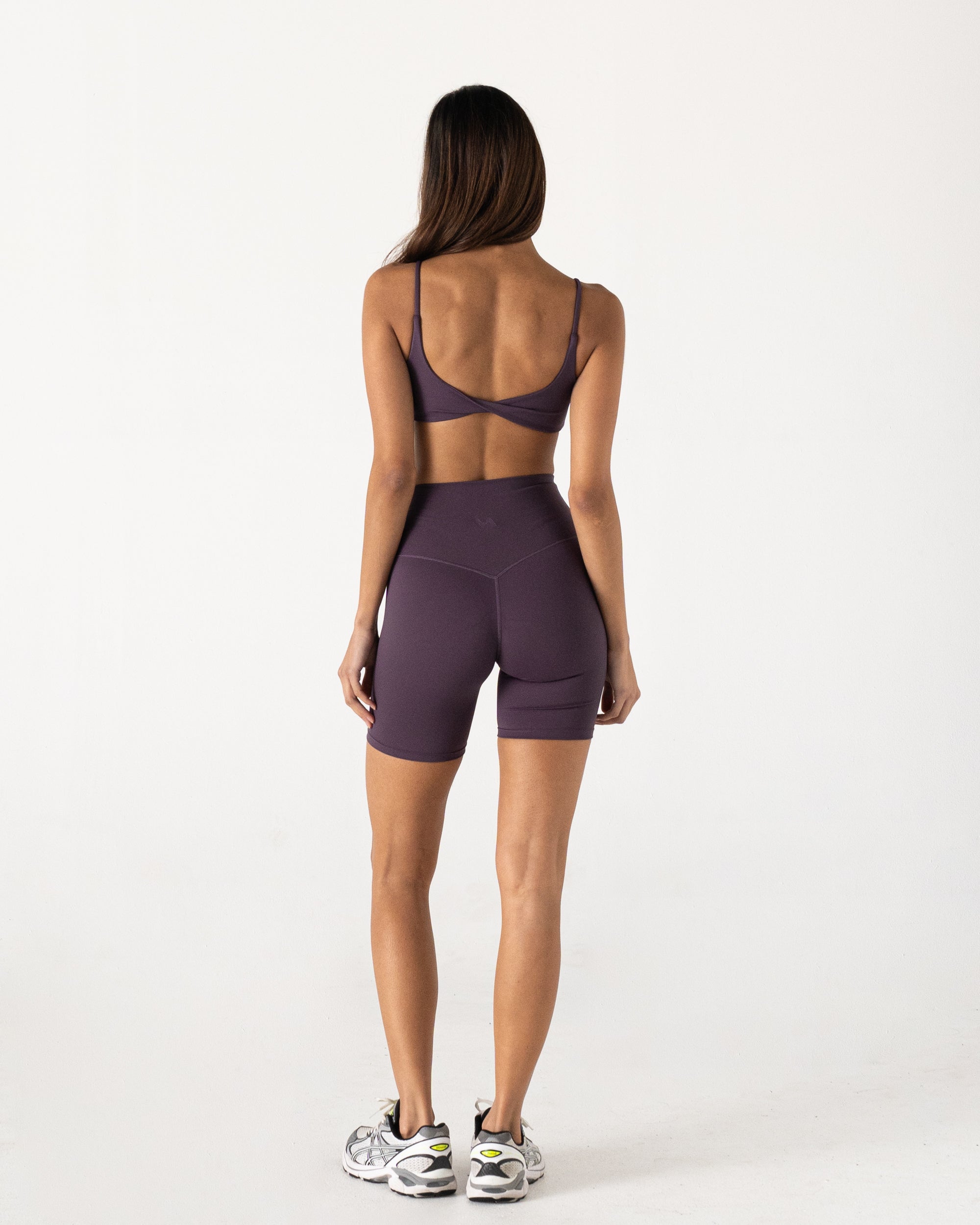 Plum Twist Crop - Back View