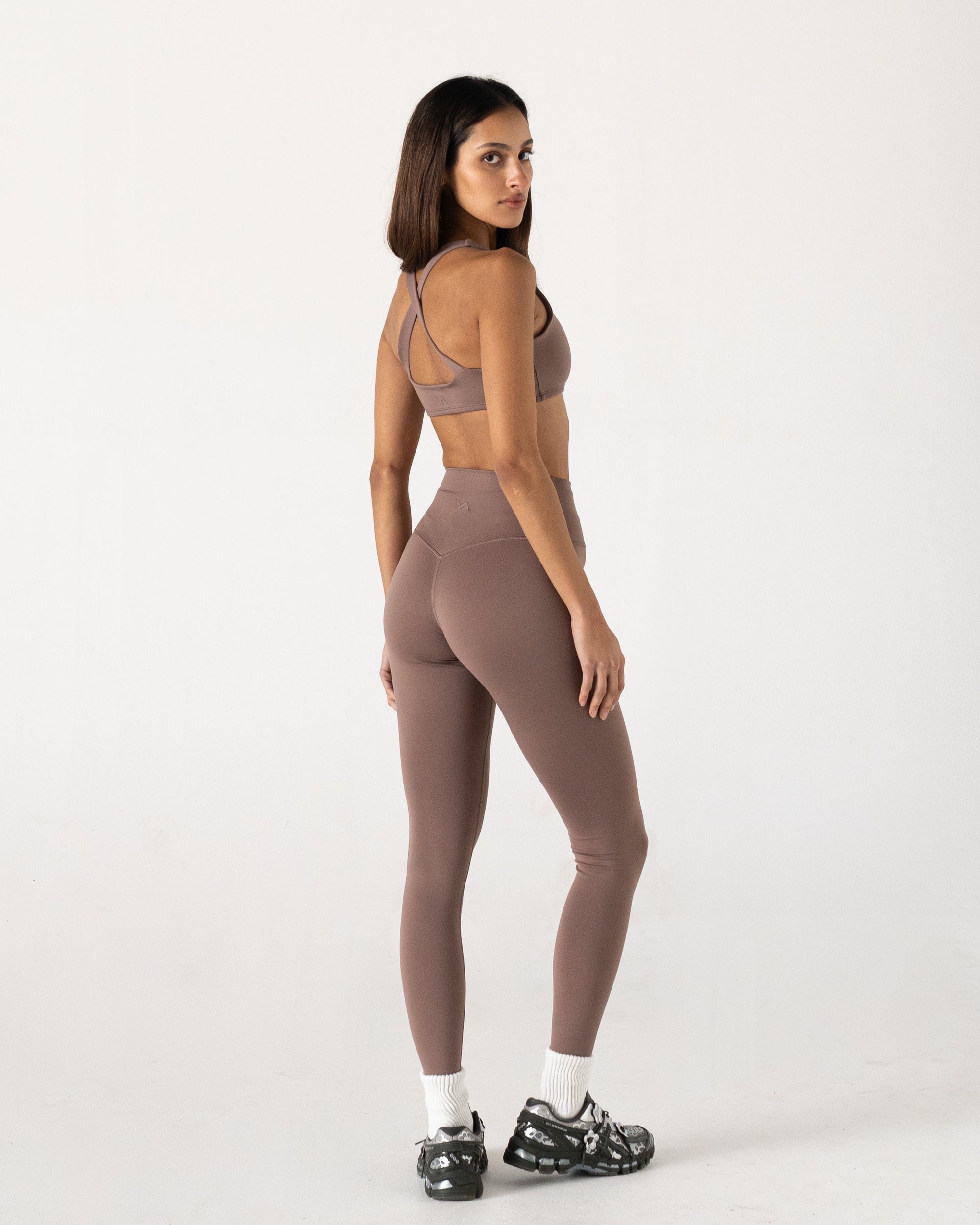 Clay Form Full Length Leggings - Side View