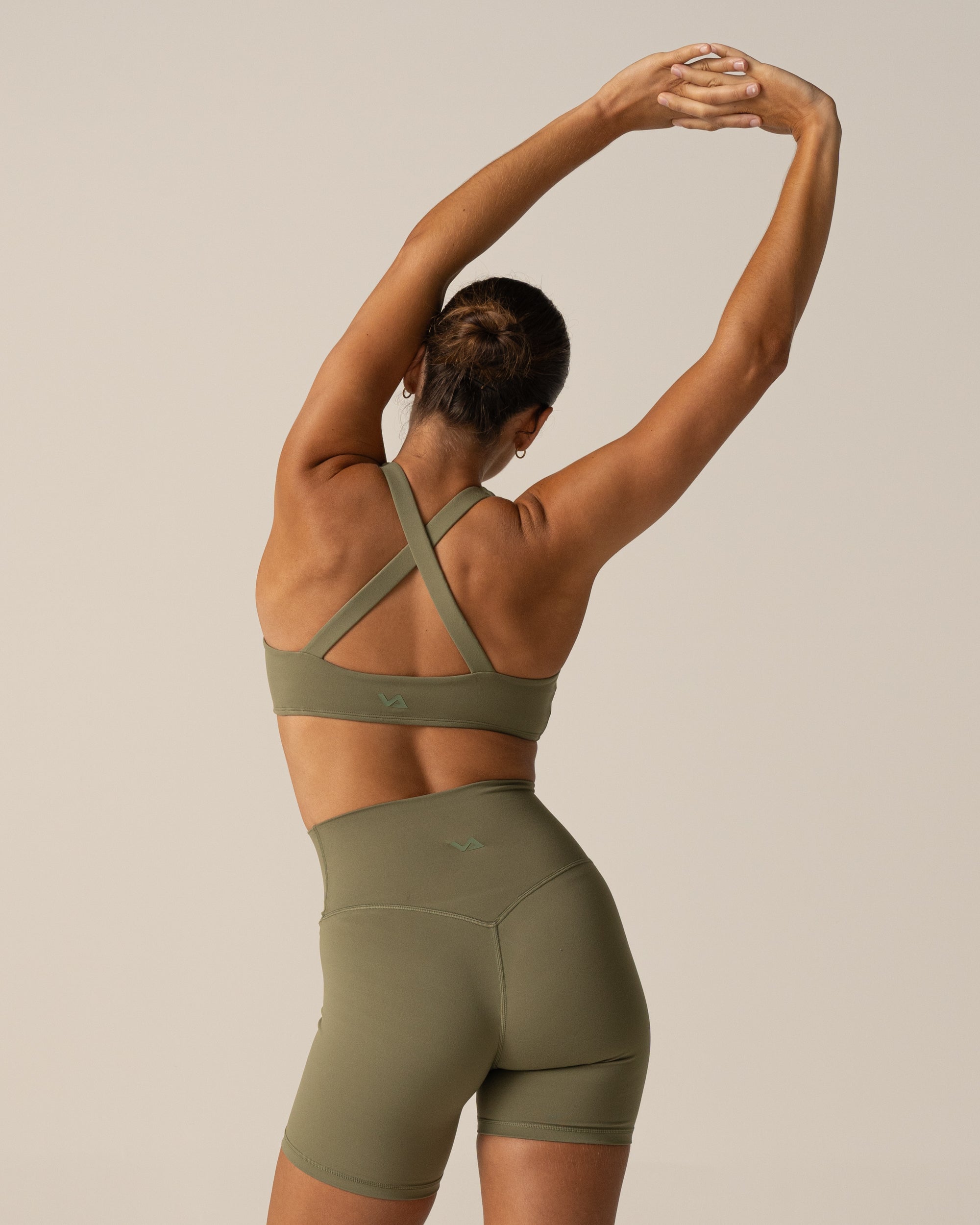 Sage Green Form 6" Shorts - Back View