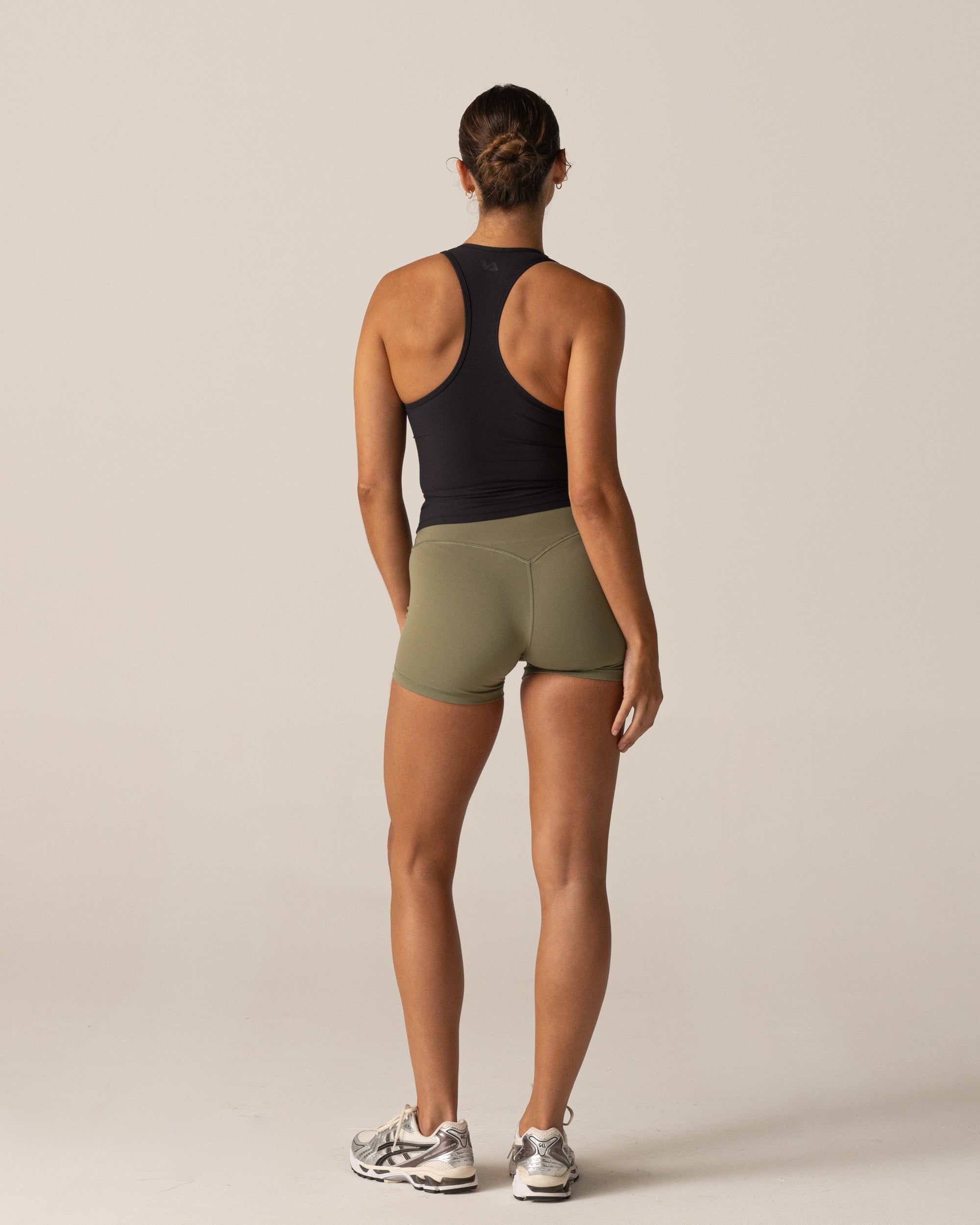 Black Ribbed Racer - Back View