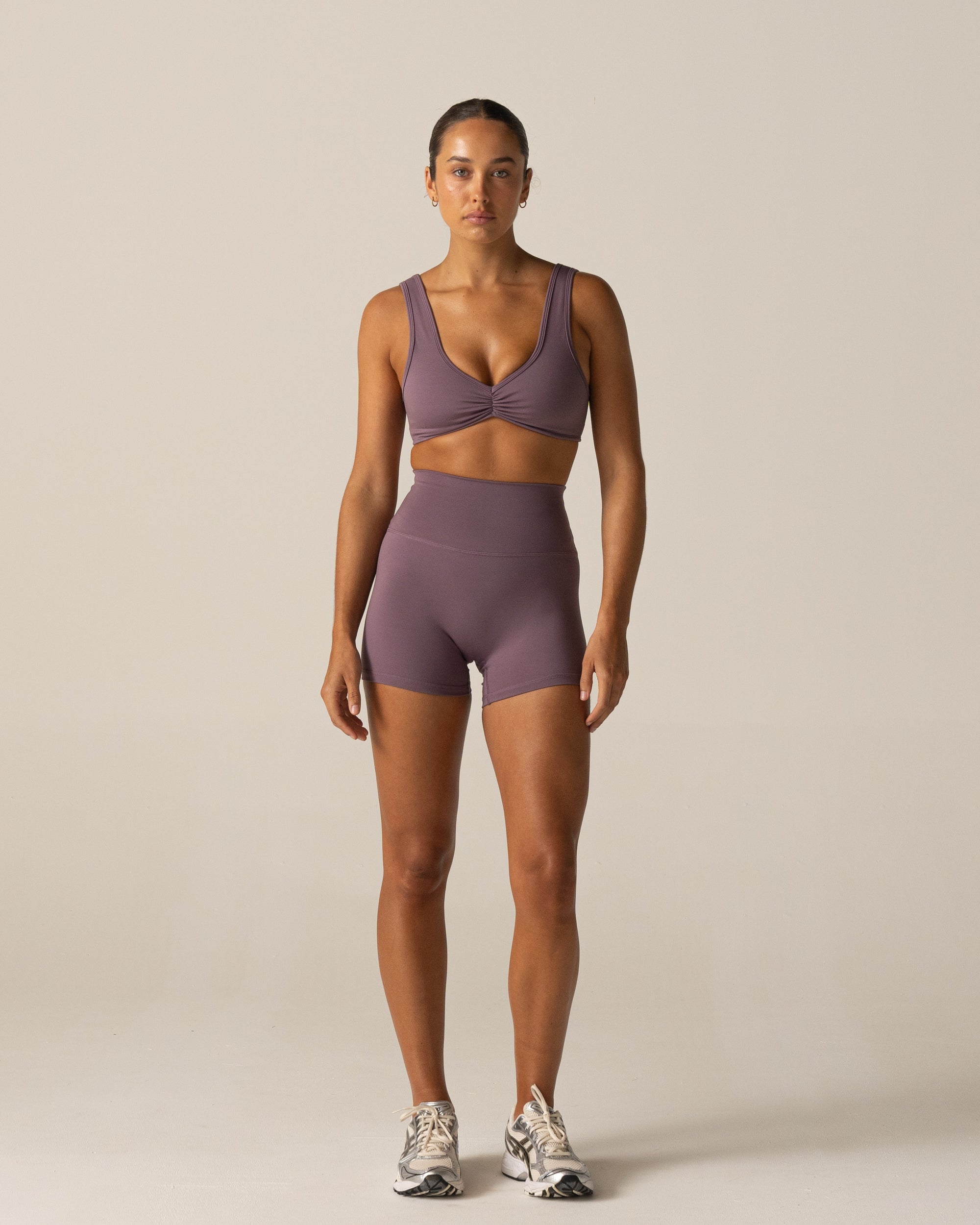 Form Scrunch Crop | Dark Violet