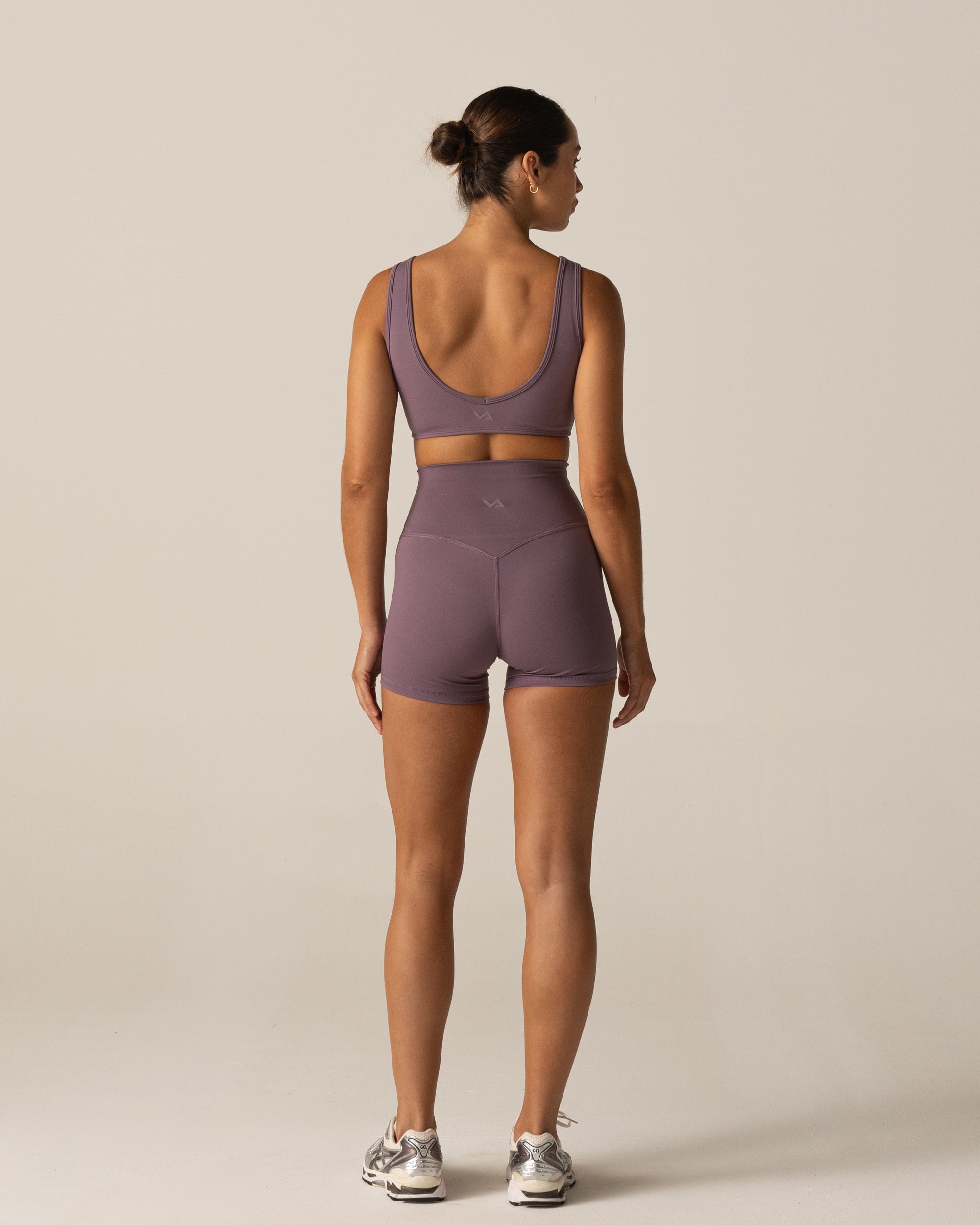 Dark Violet Form 4" Shorts - Back View