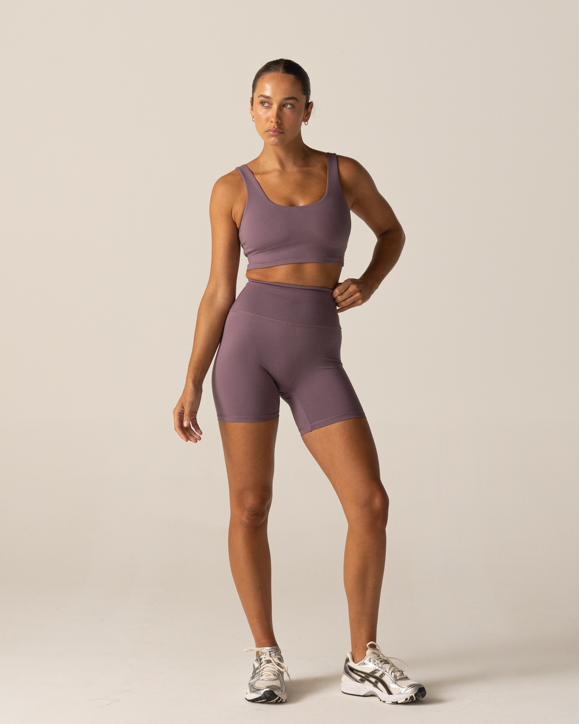 Dark Violet Form 6" Shorts - Front View