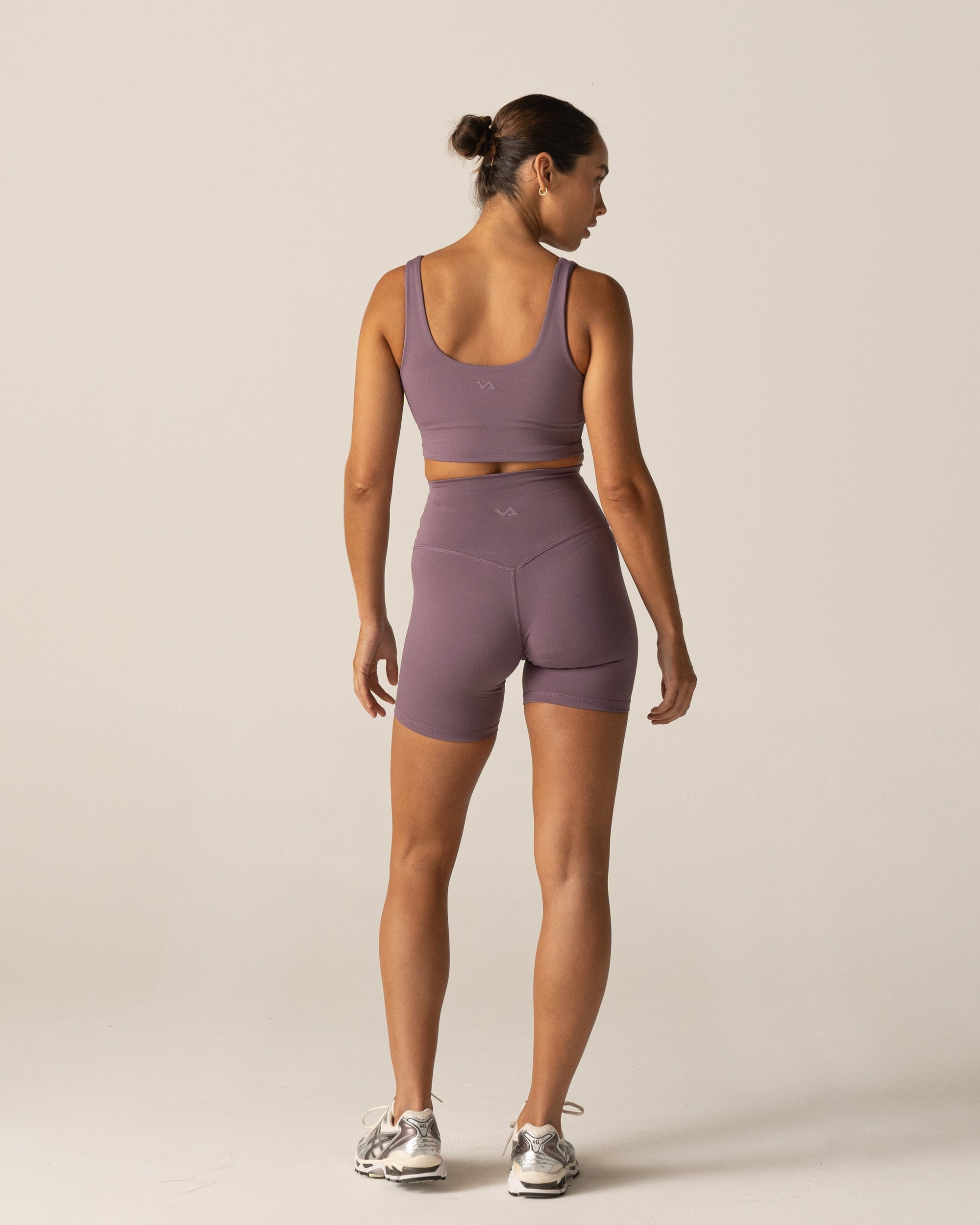 Dark Violet Form Crop - Back View