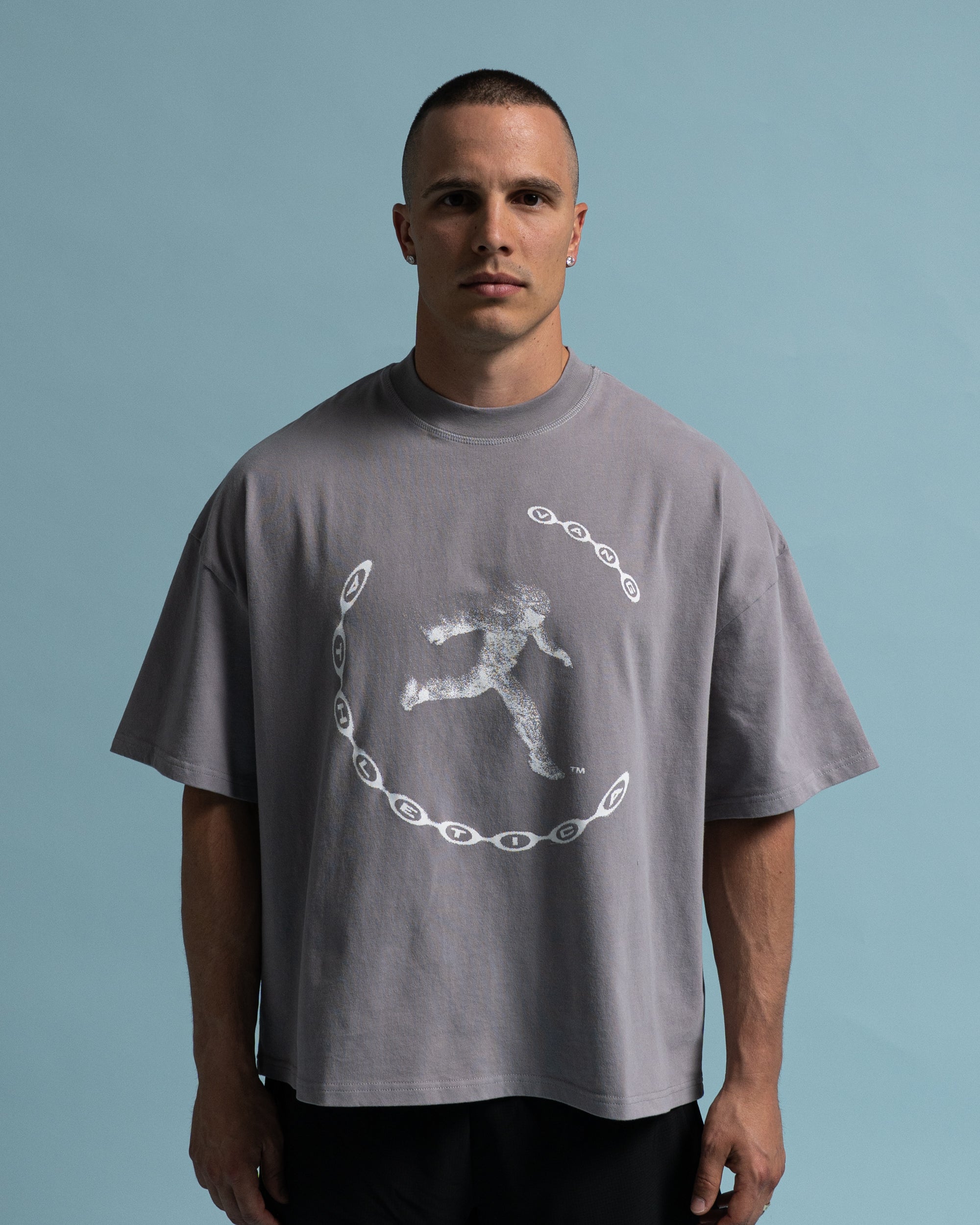 Stone Motion Cropped T-Shirt - Front View