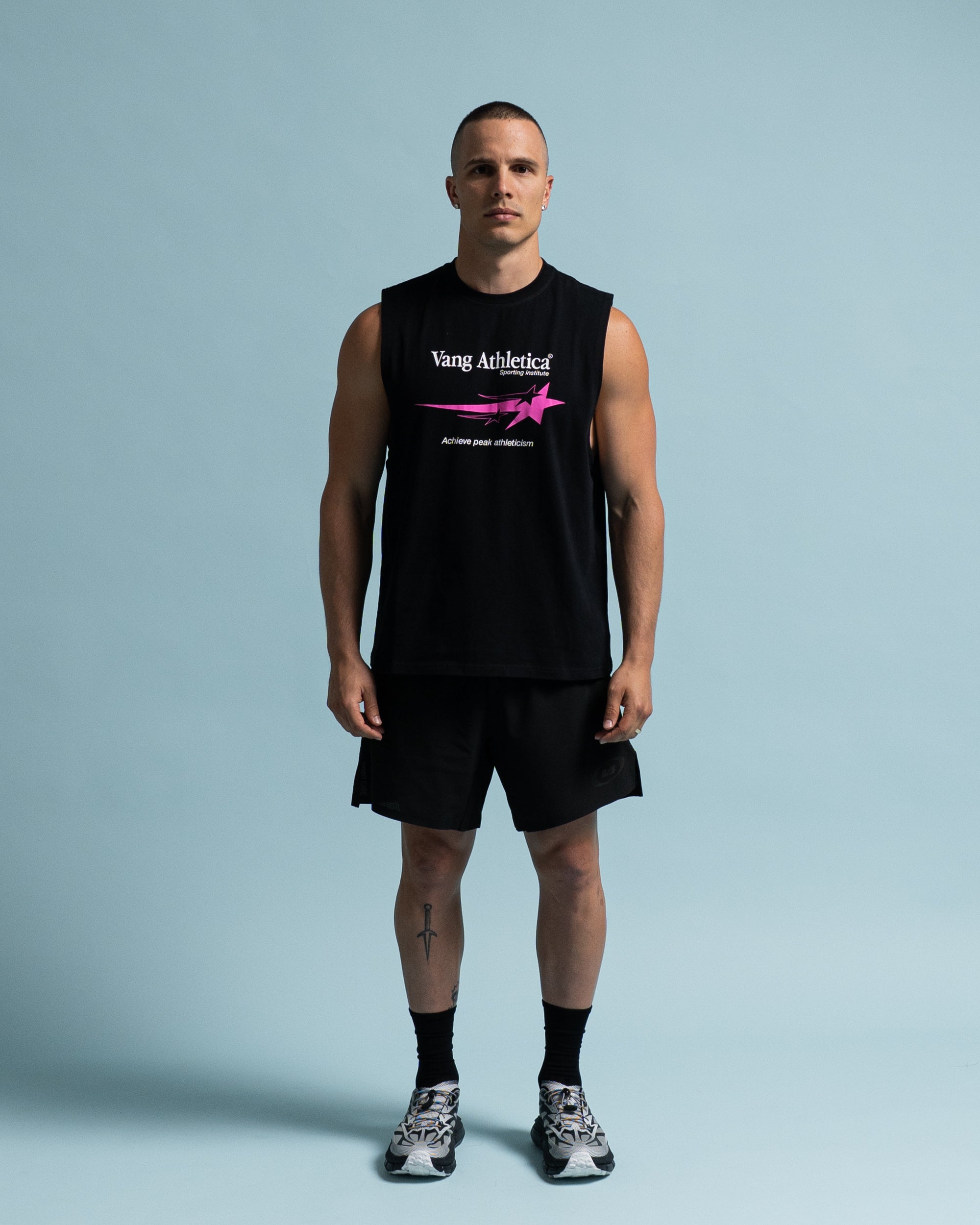 Black Sporting Institute Tank - Front View