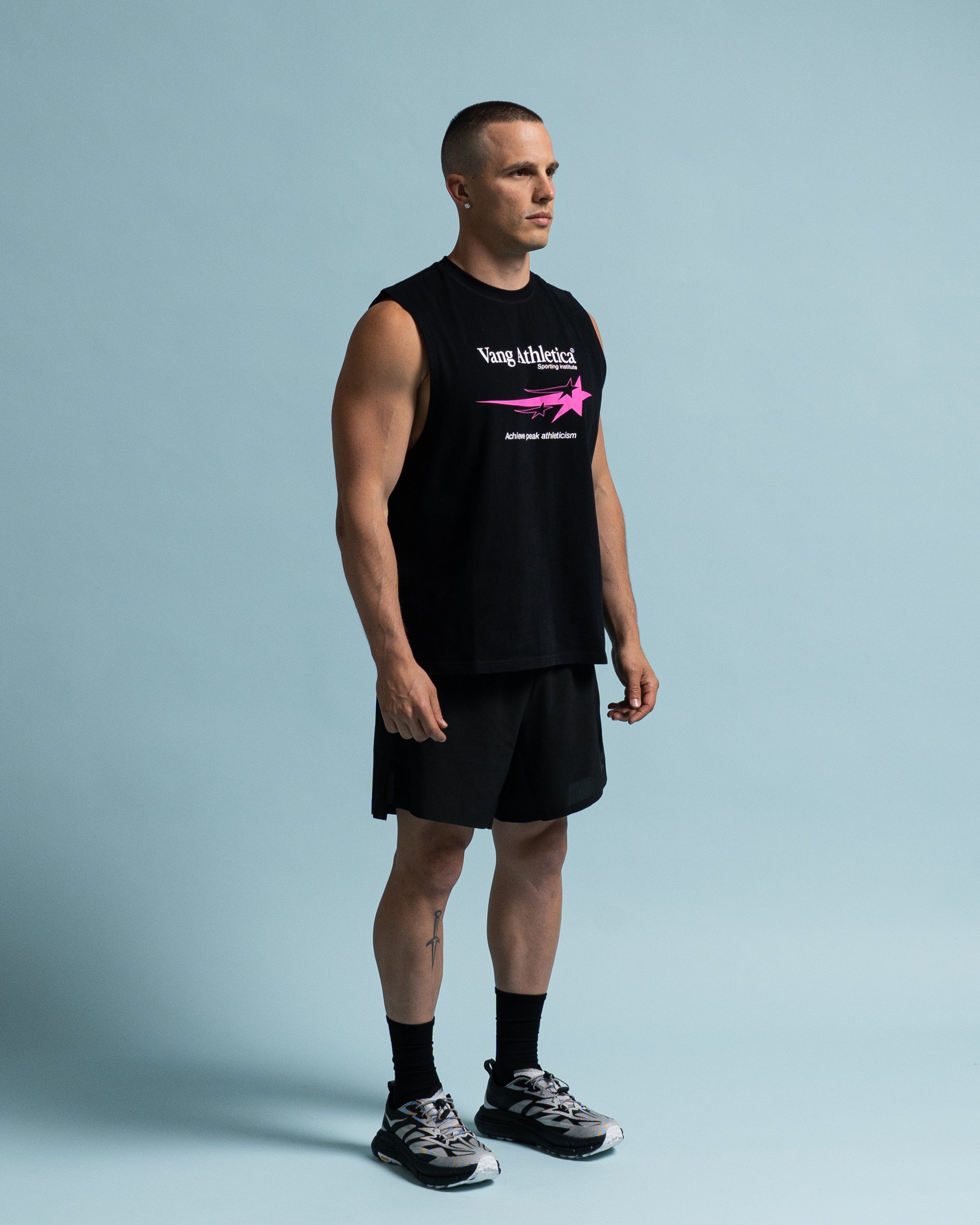 Black Sporting Institute Tank - Side View