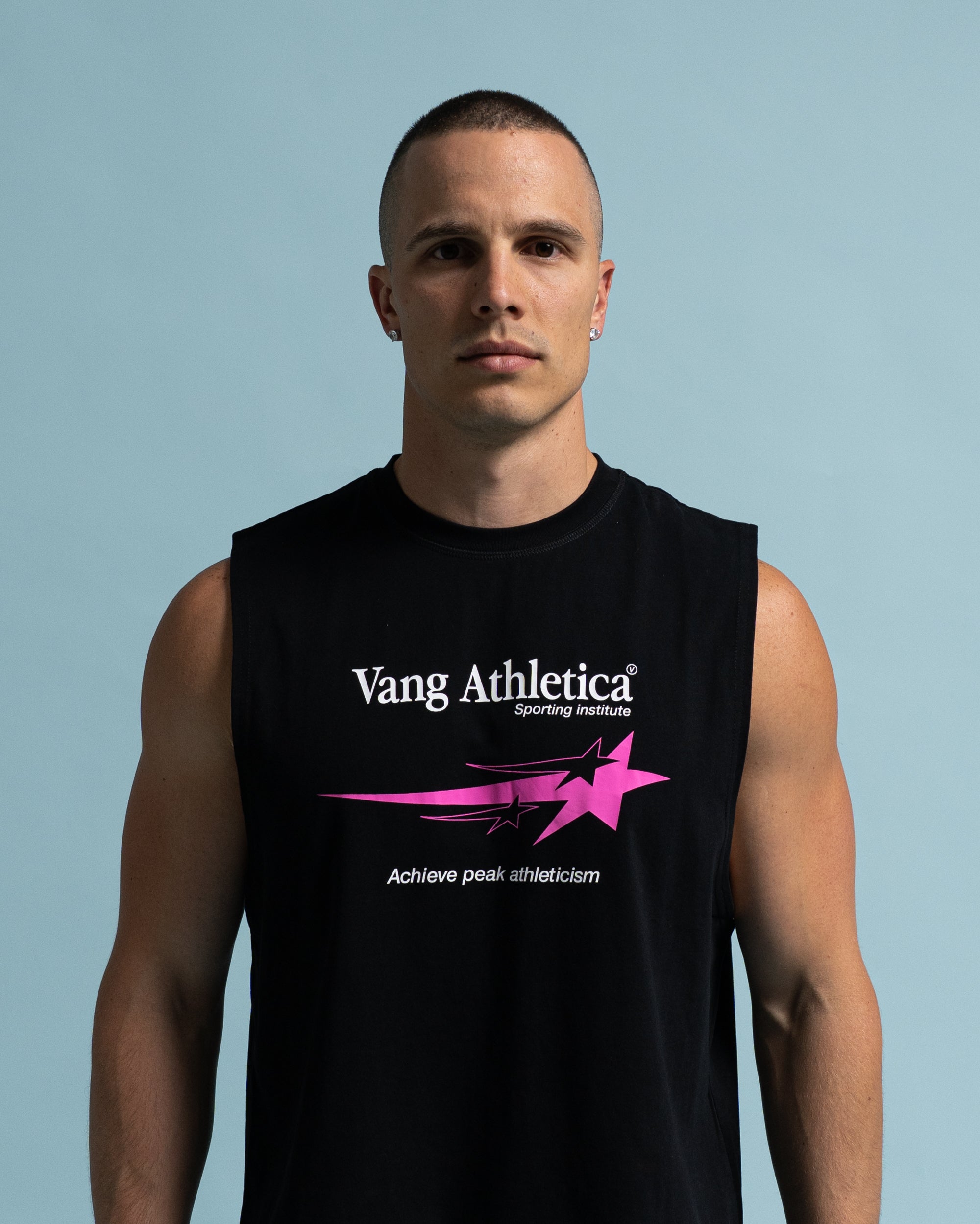 Black Sporting Institute Tank - Front View