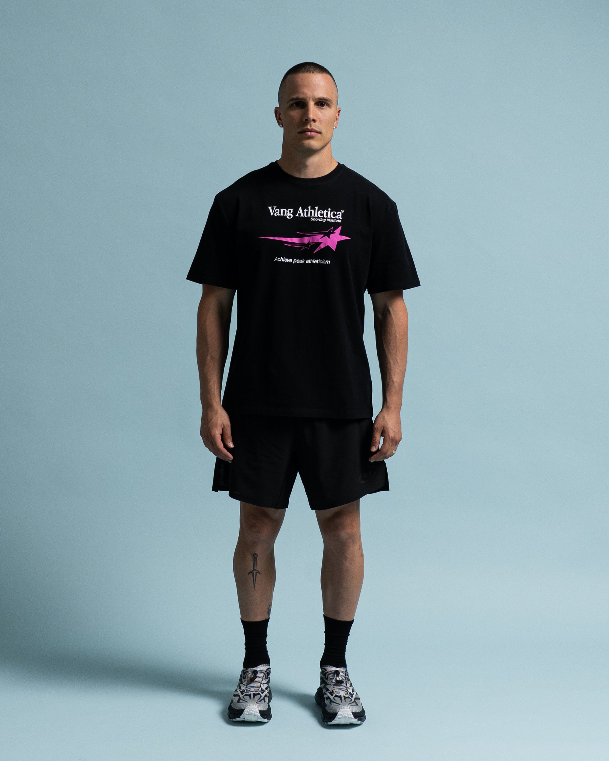 Black Sporting Institute T-Shirt - Front View