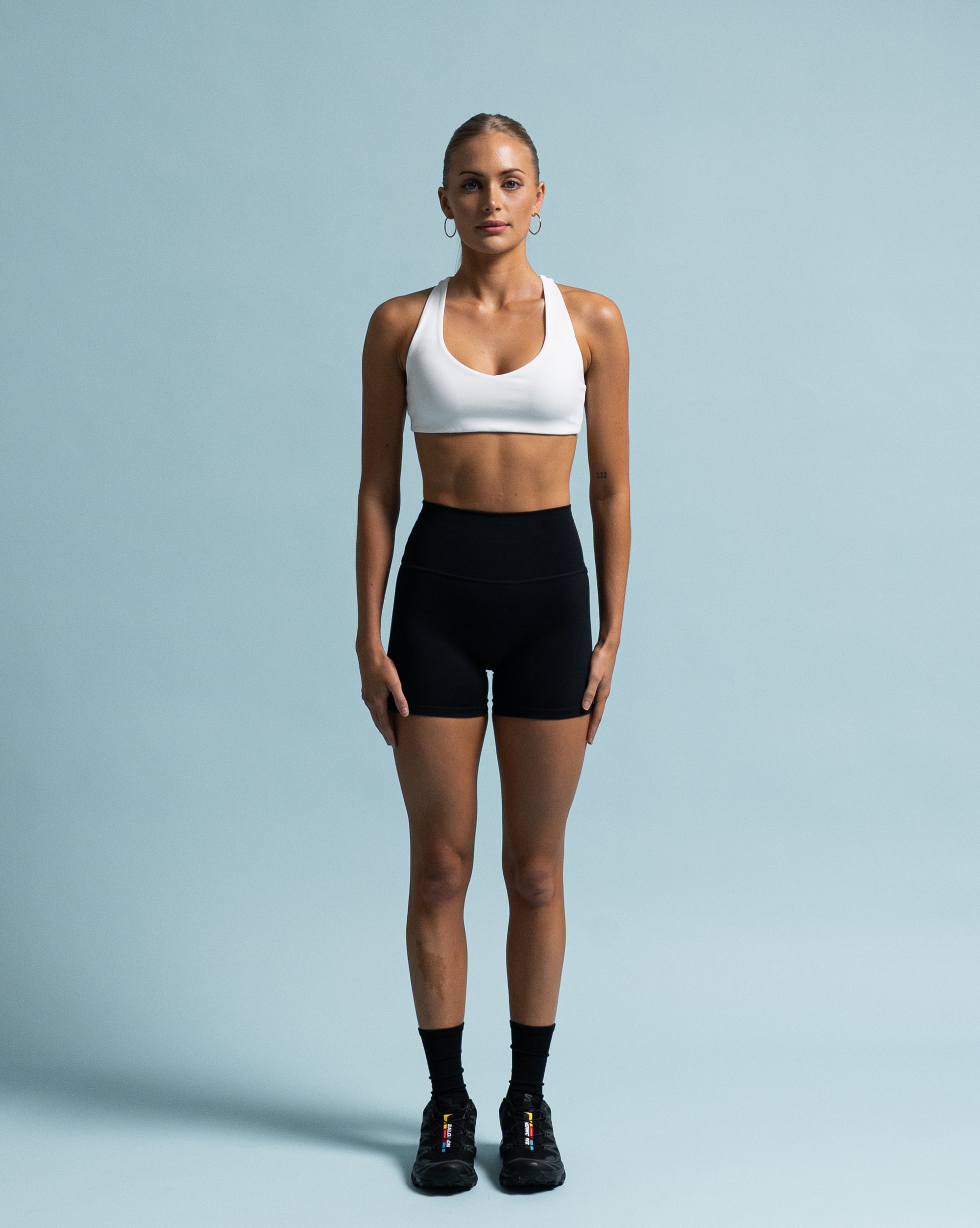 White Gabi Crop - Front View