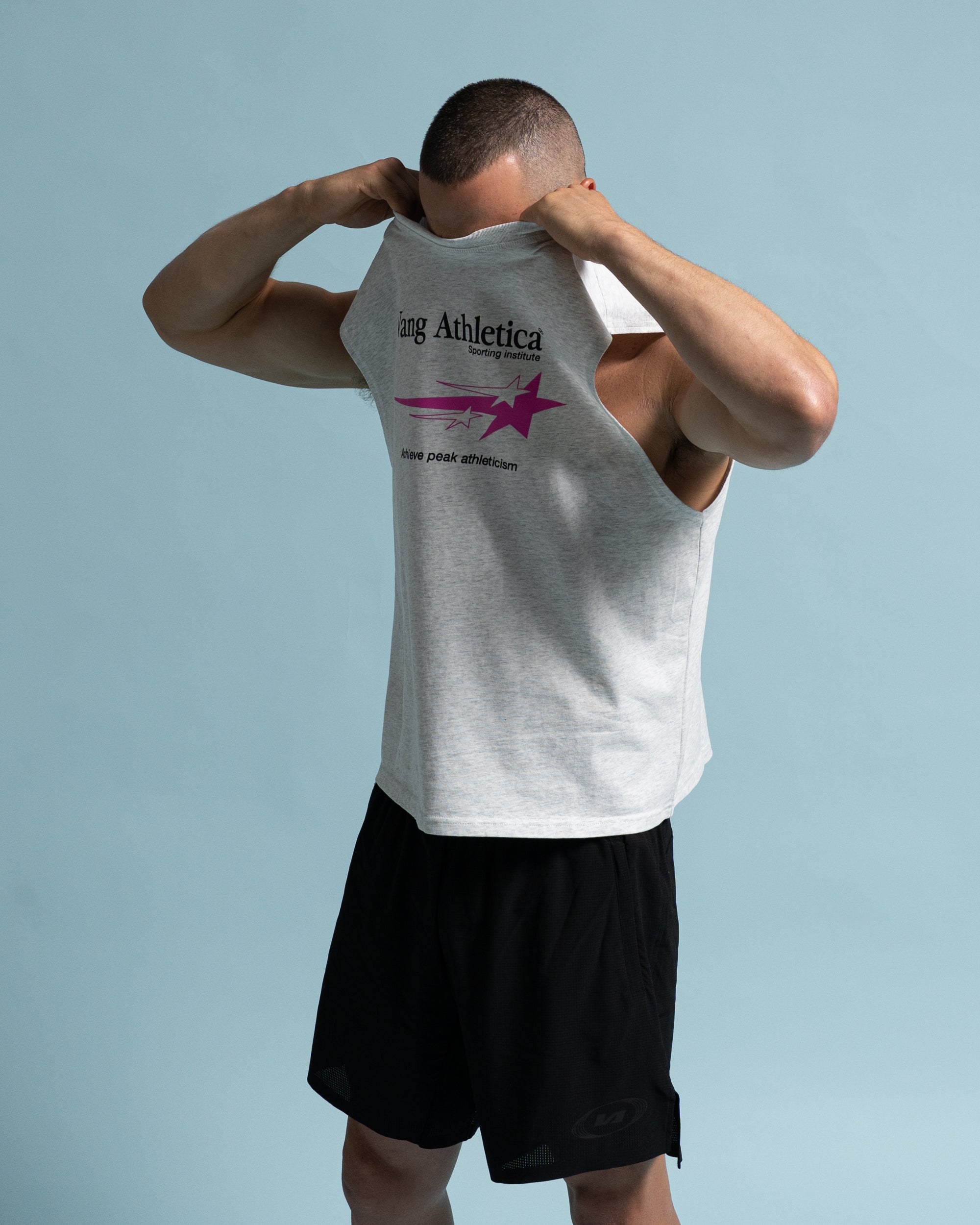 Heather Grey Sporting Institute Tank - Front View