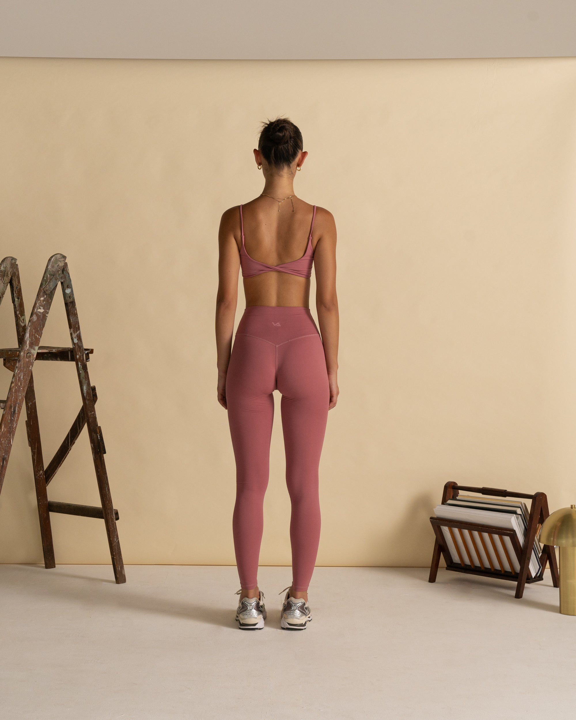 Rhubarb Full Length Leggings - Front View