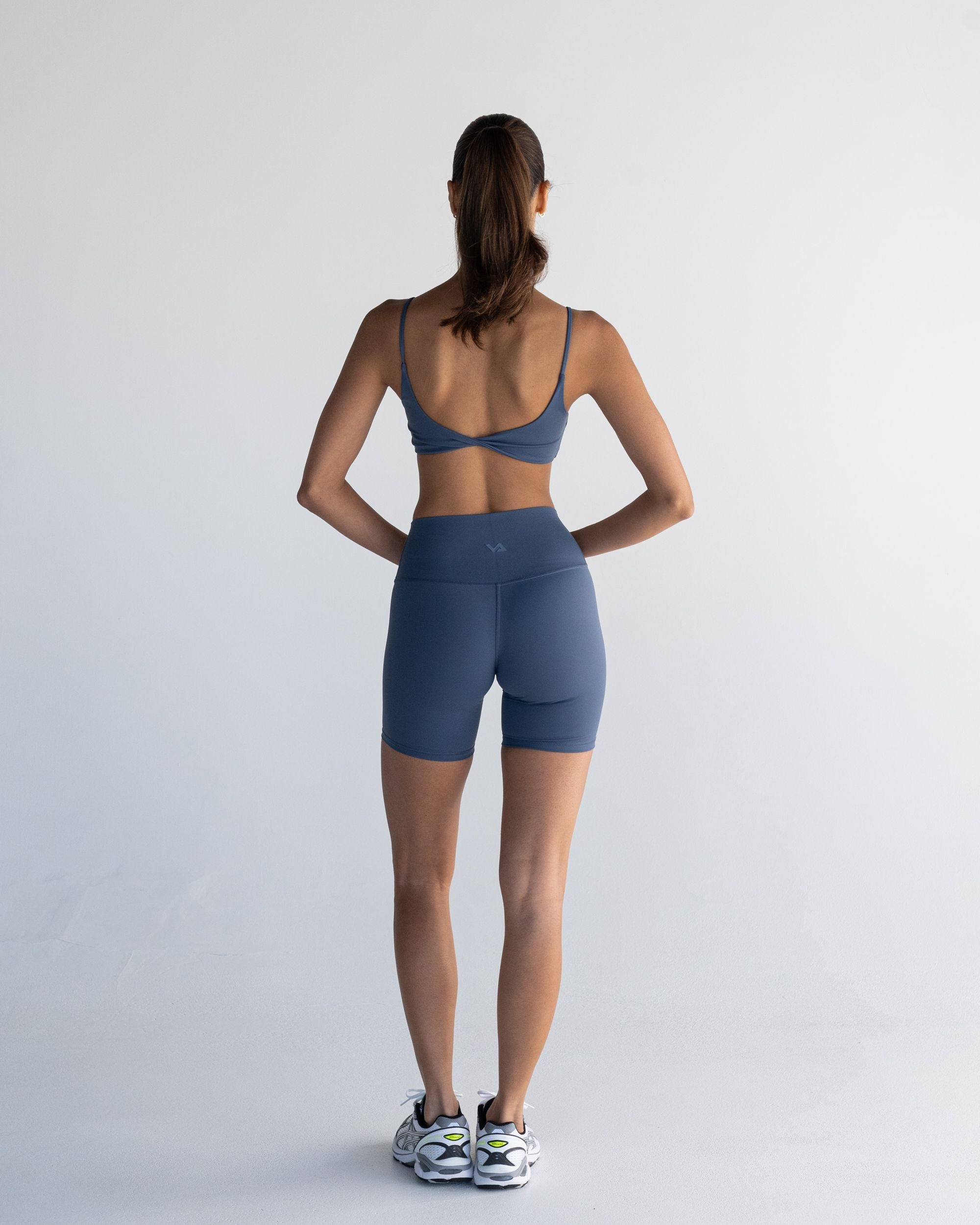 Ocean Blue Twist Crop - Back View