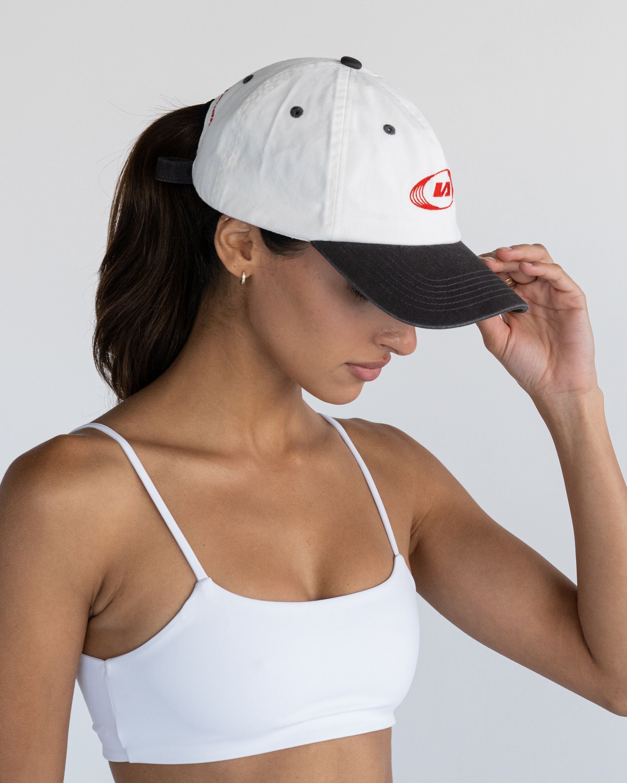 White Twist Crop - Side View