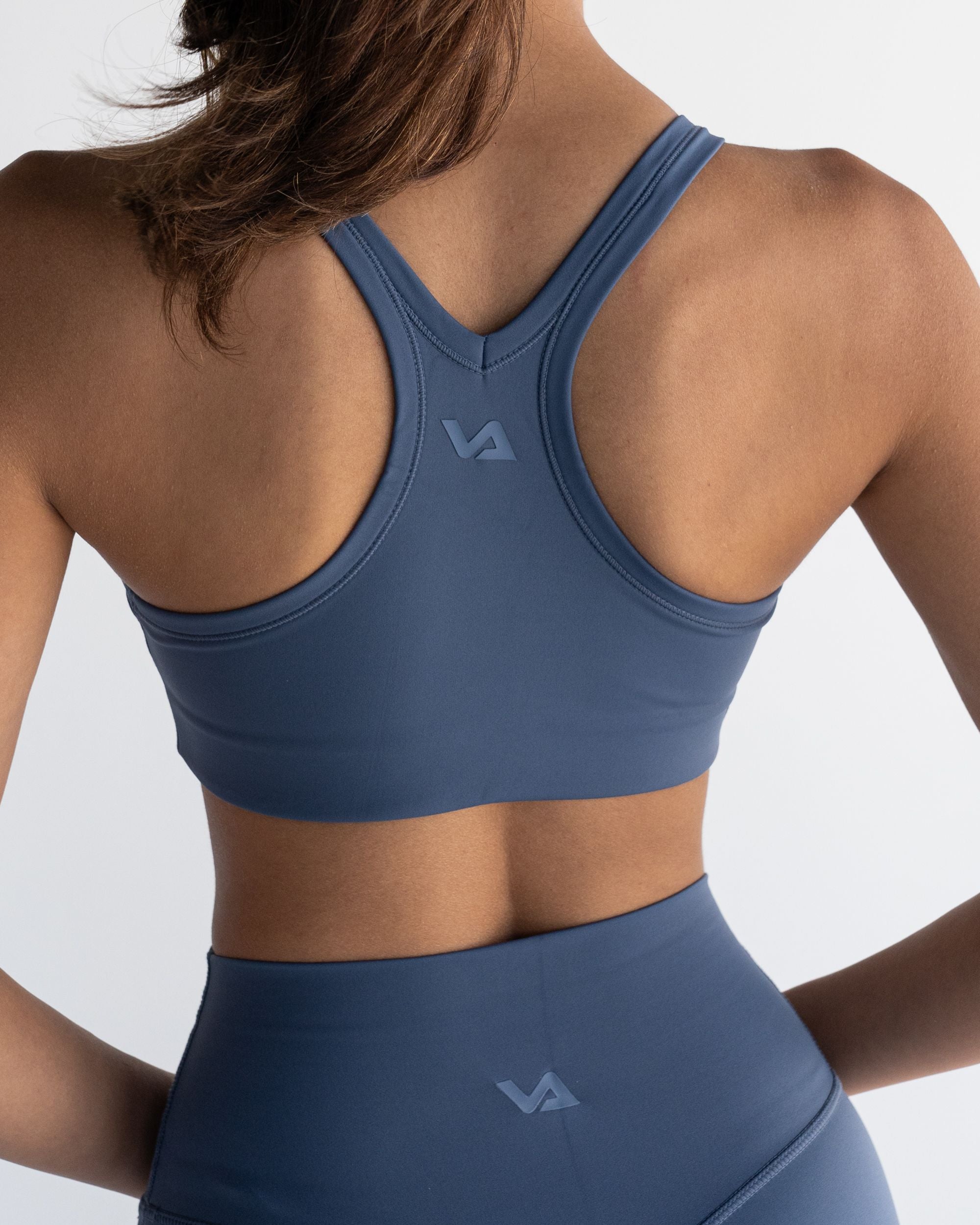 Ocean Blue Racer Crop - Back View