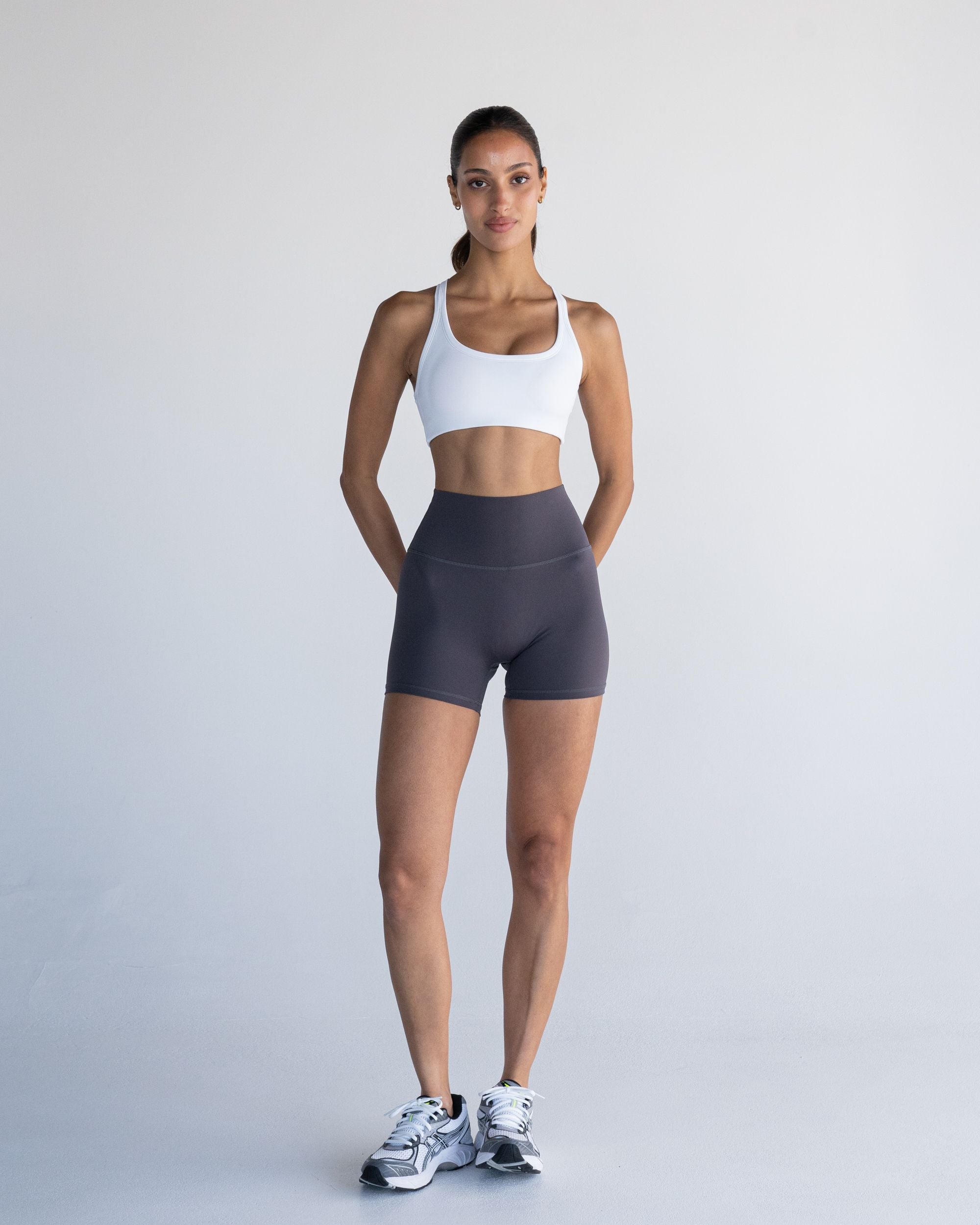 White Racer Crop - Front View