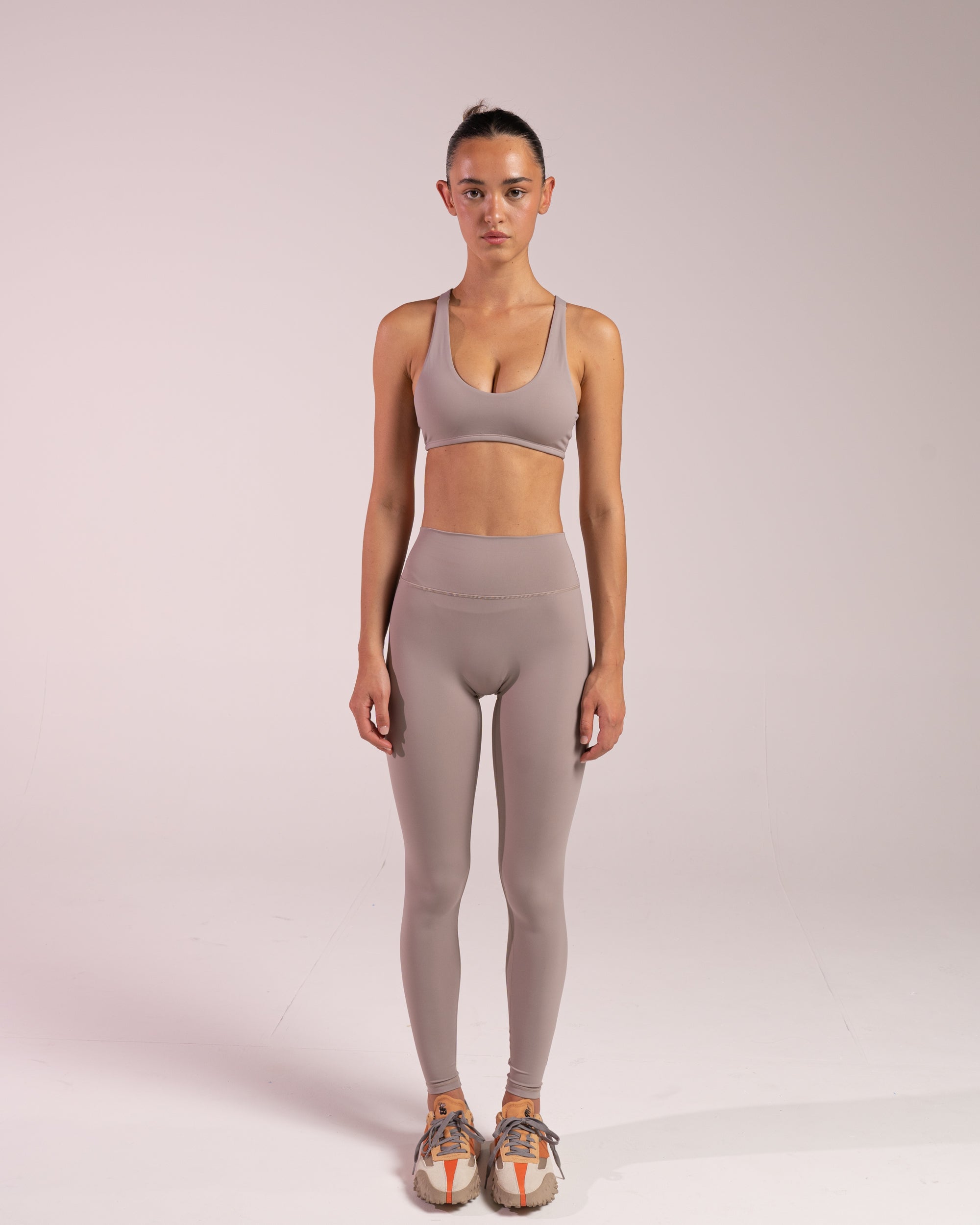 Stone Full Length Leggings - Front View