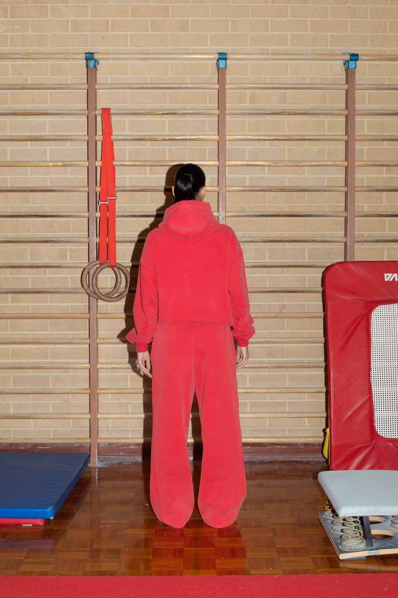 VA Rings Zip Up Hoodie - Red