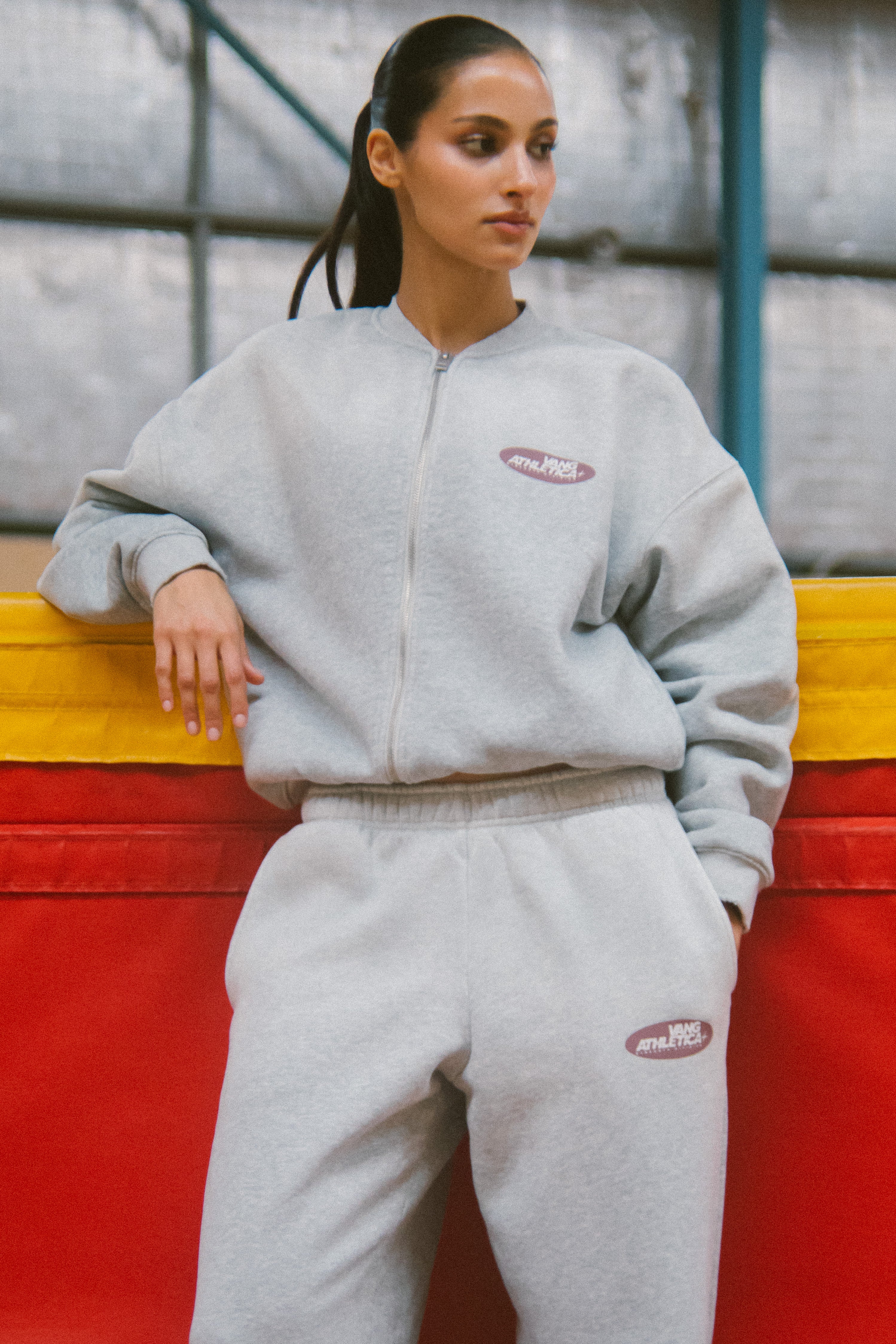 Strength Division Bomber Zip Up - Grey