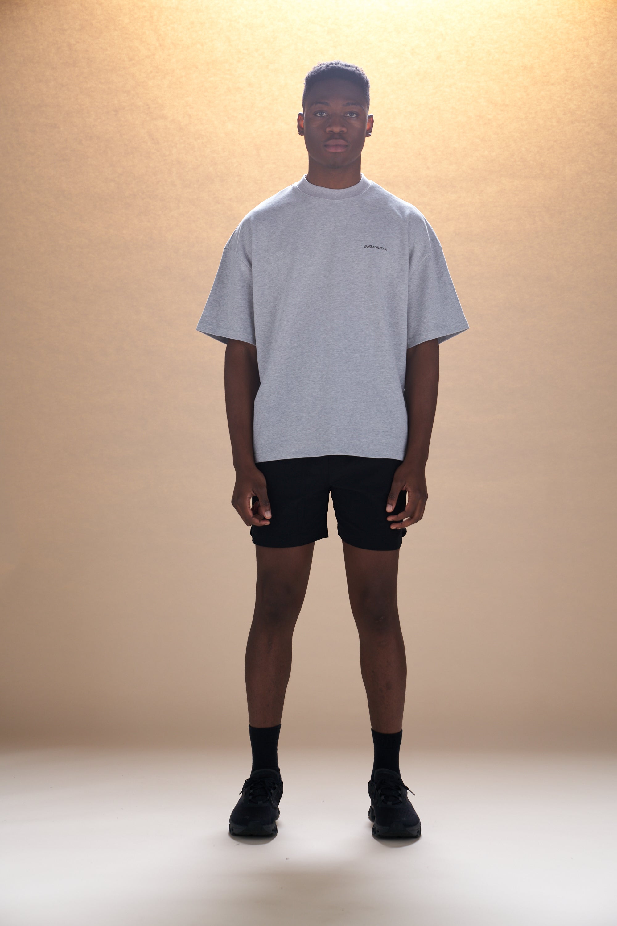 Heavyweight Star T-shirt - Marl Grey