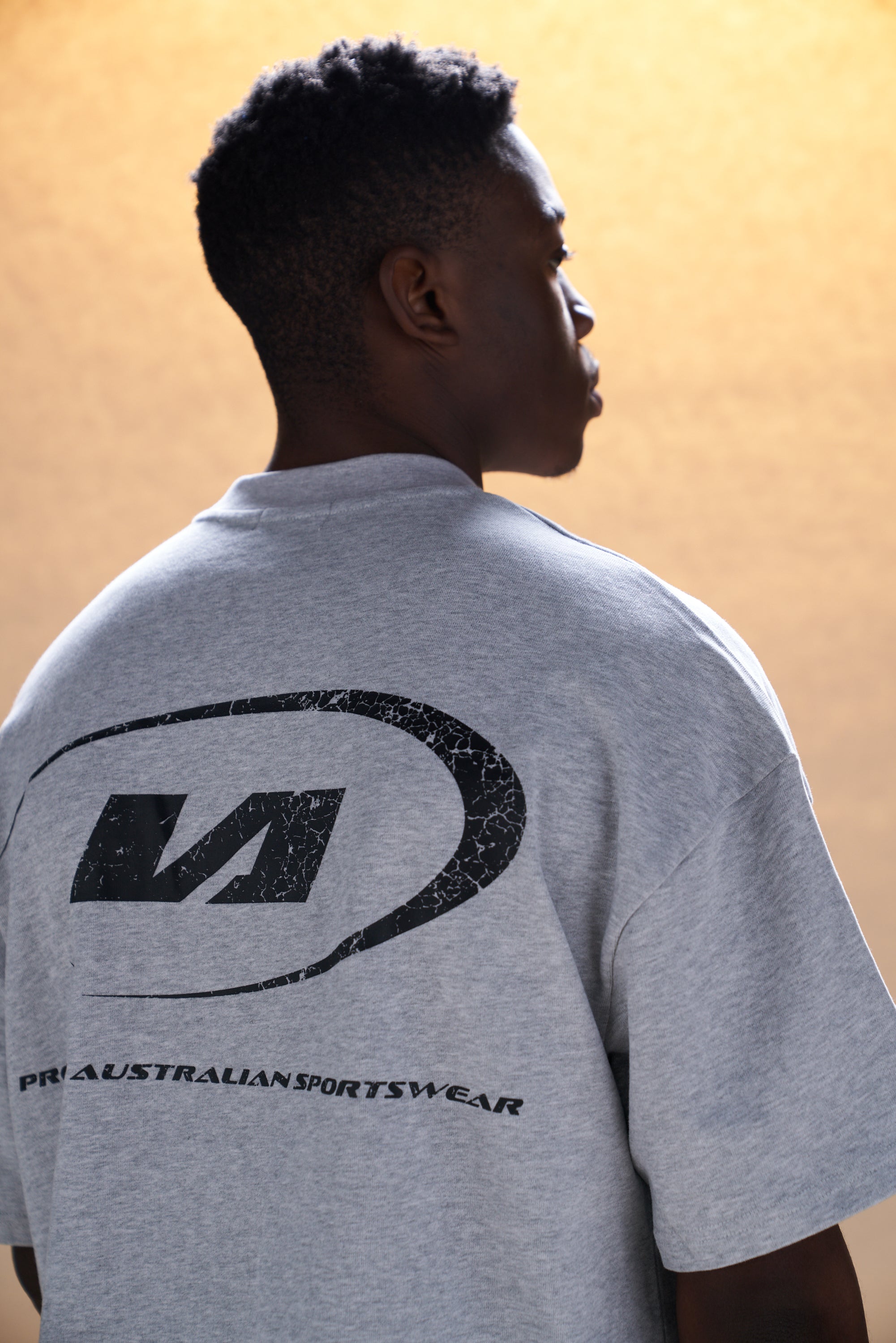 Heavyweight Star T-shirt - Marl Grey