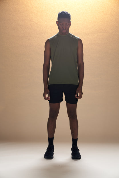Performance Muscle Tank - Olive Green