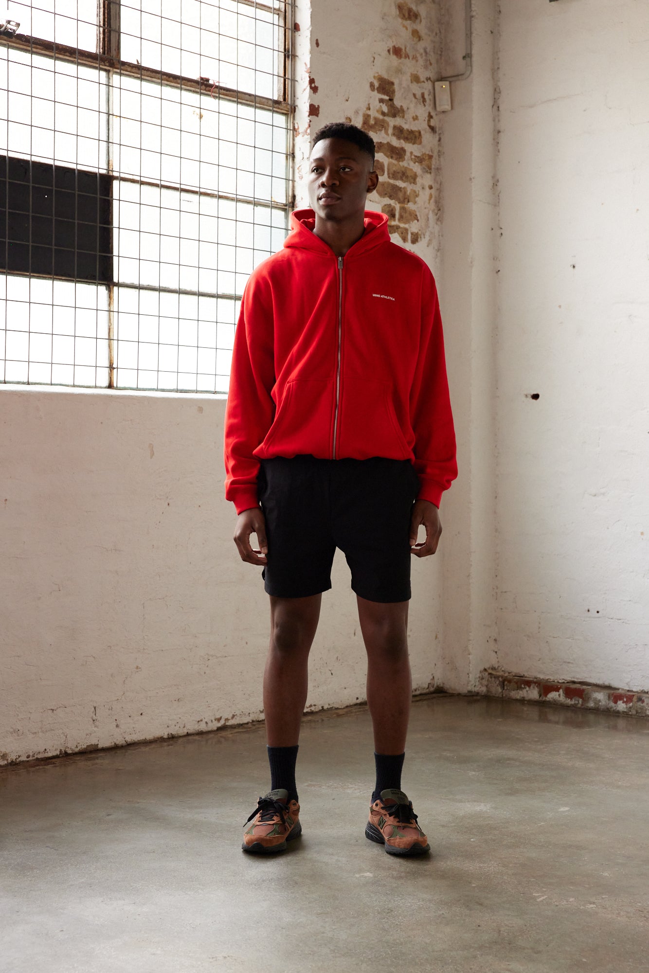 Star Training Zip-Up Hoodie - Red