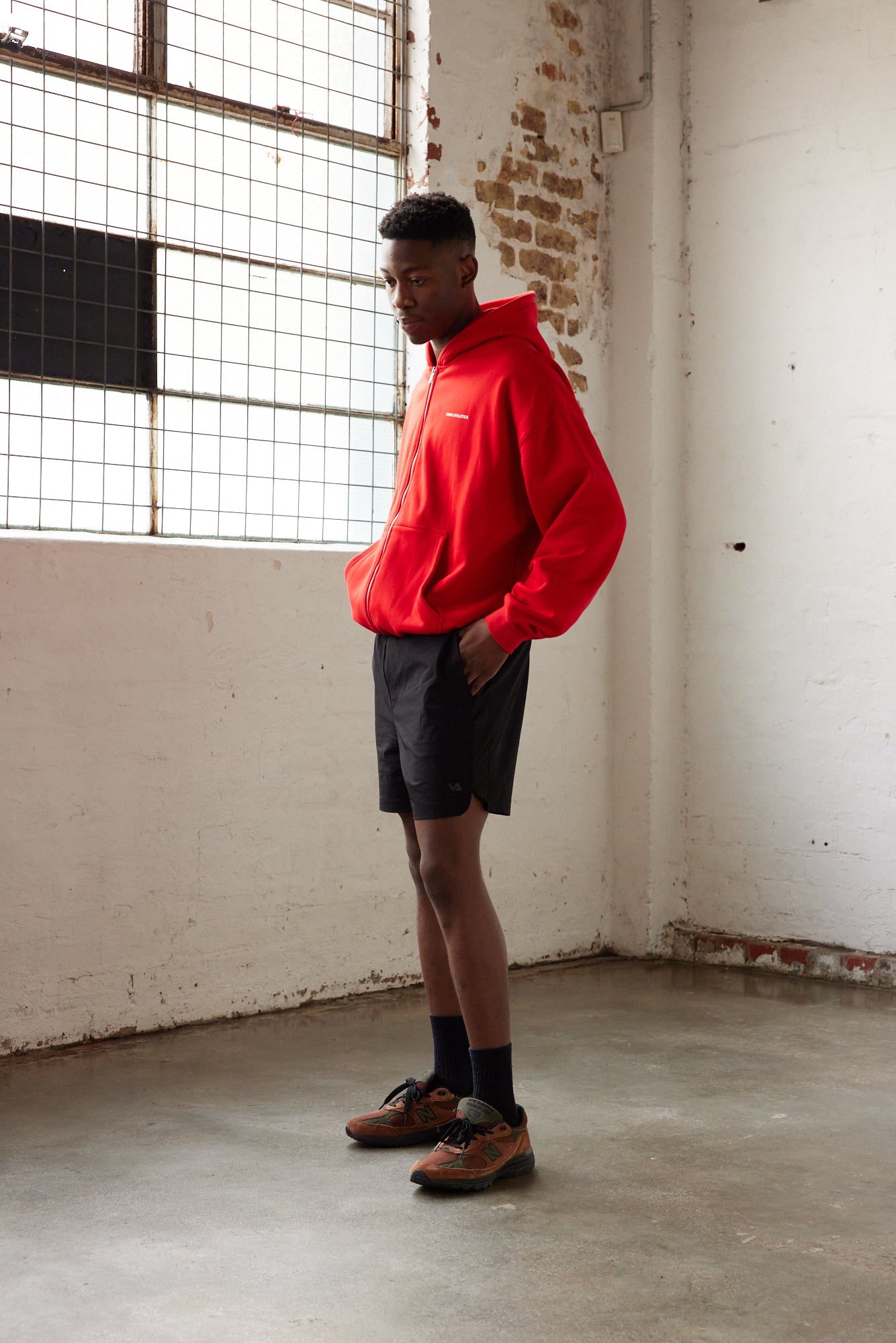 Star Training Zip-Up Hoodie - Red