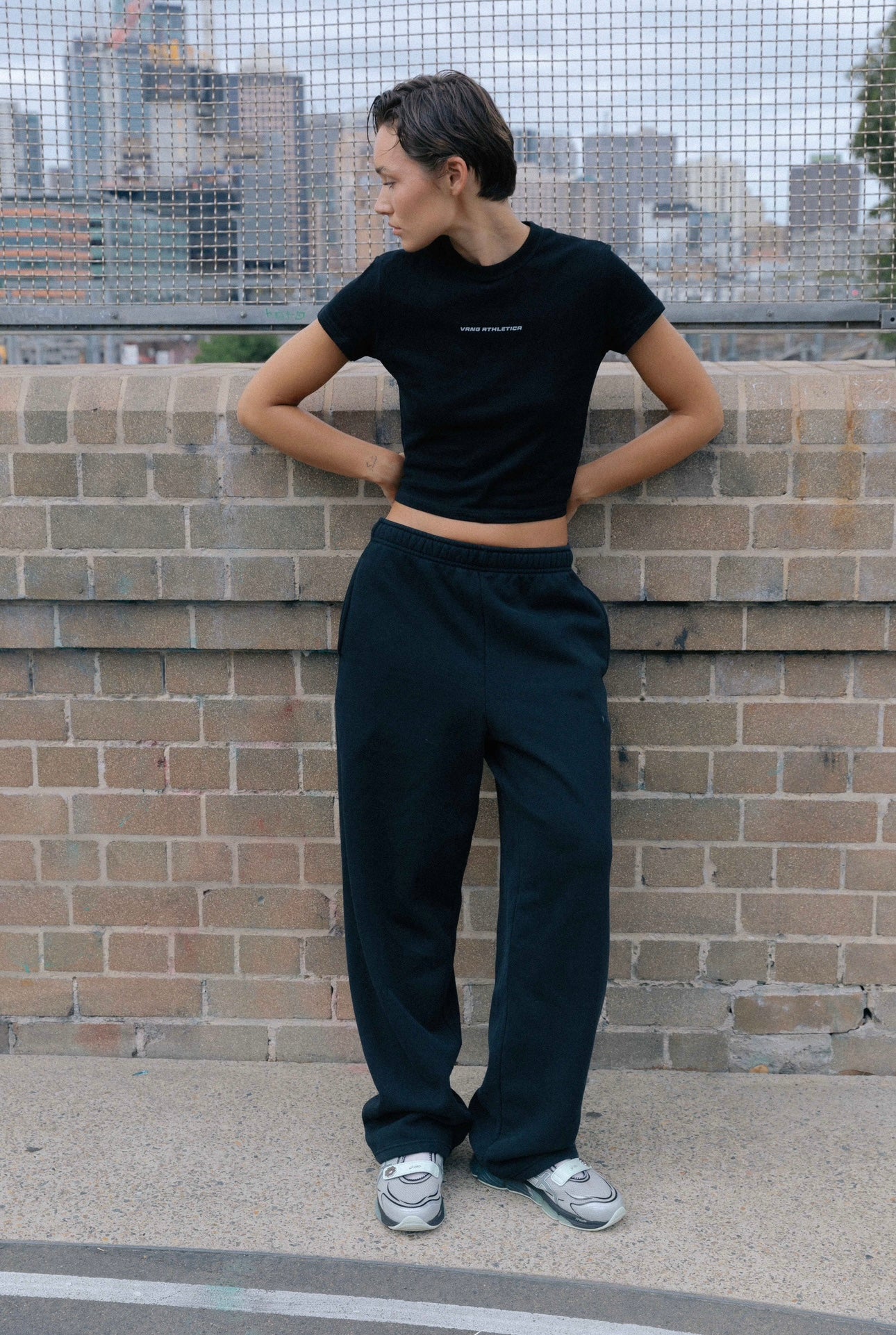 Black Mini Cotton t shirt - Front View