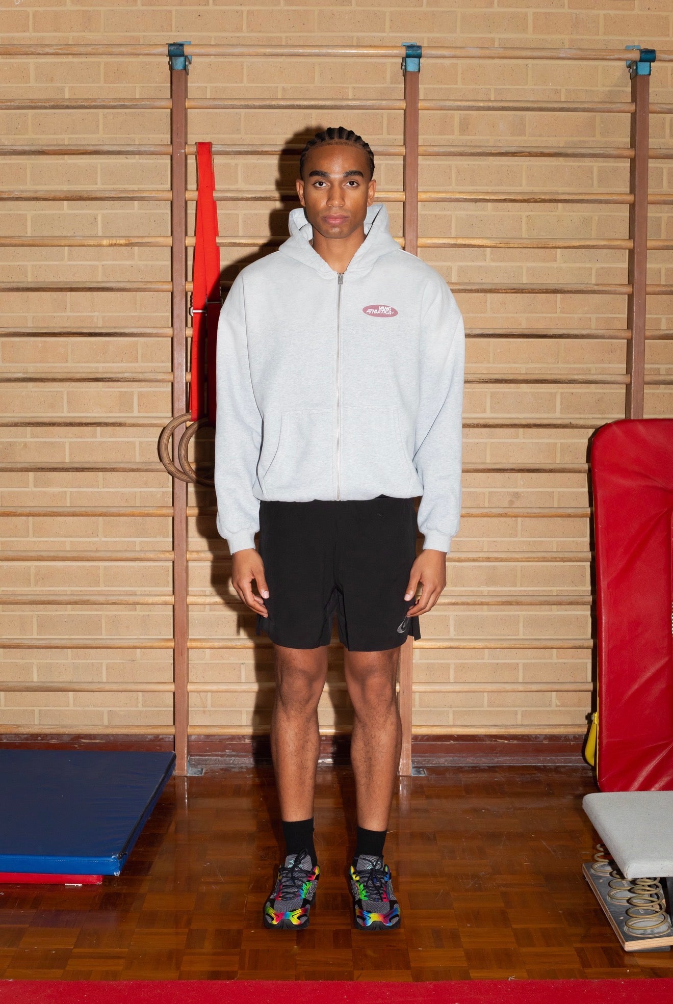 Strength Division Zip Up Hoodie - Grey