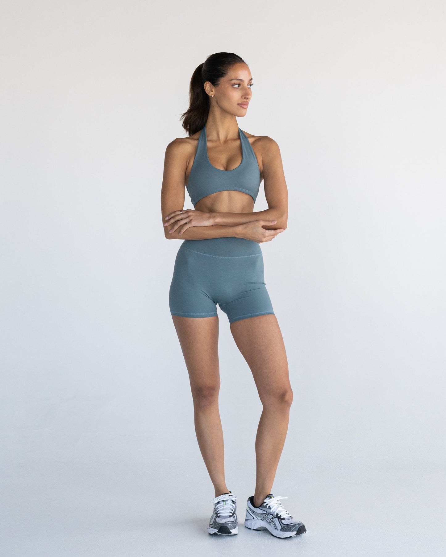 Halter Crop - Moss