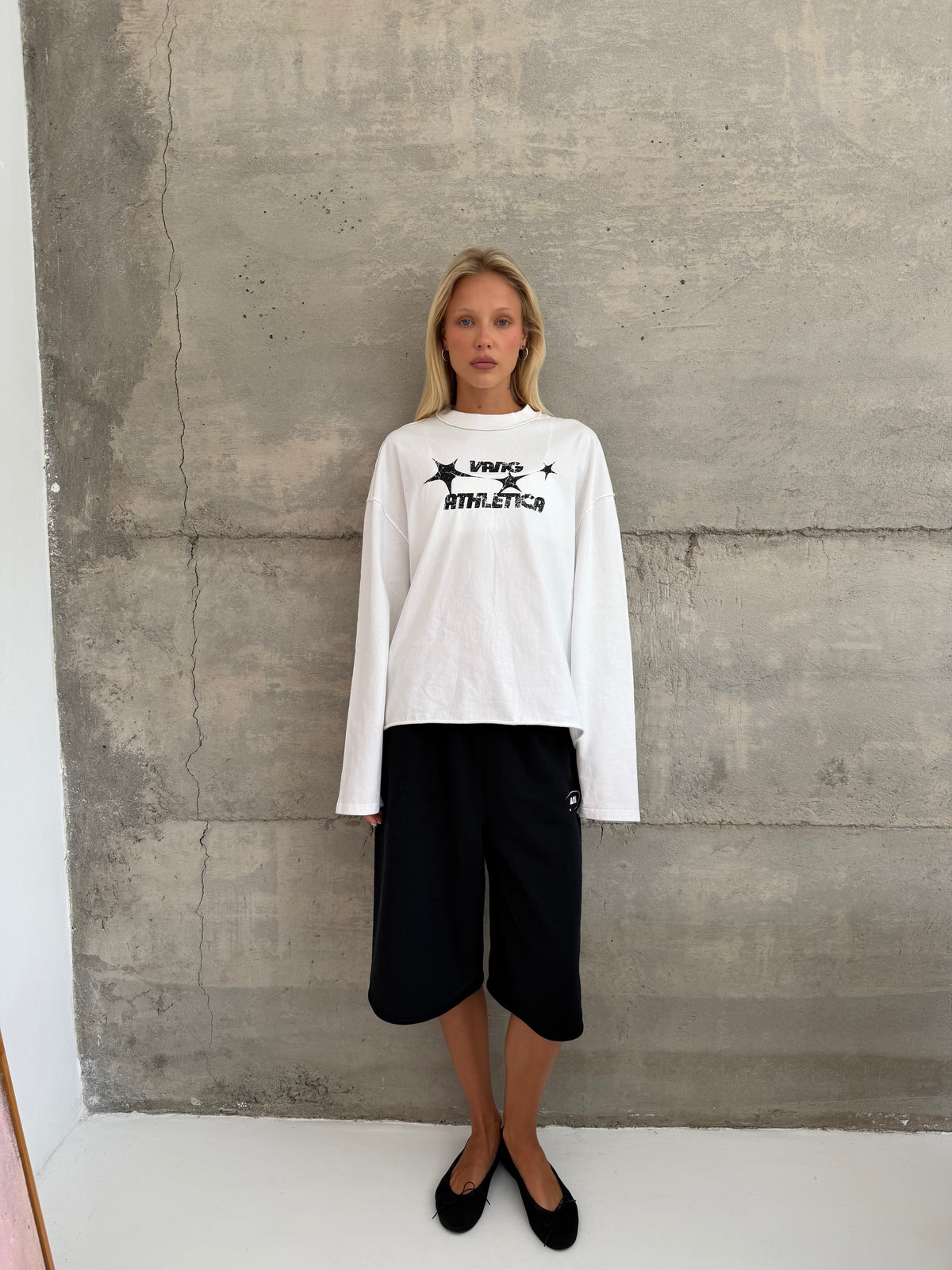 Reverse Long Sleeve - White