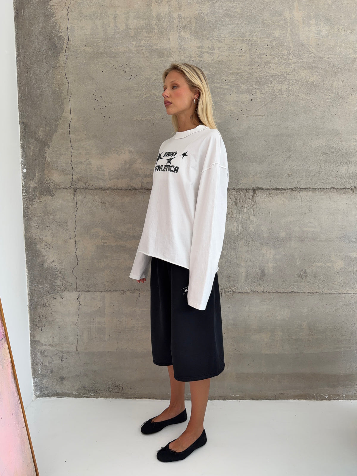 Reverse Long Sleeve - White