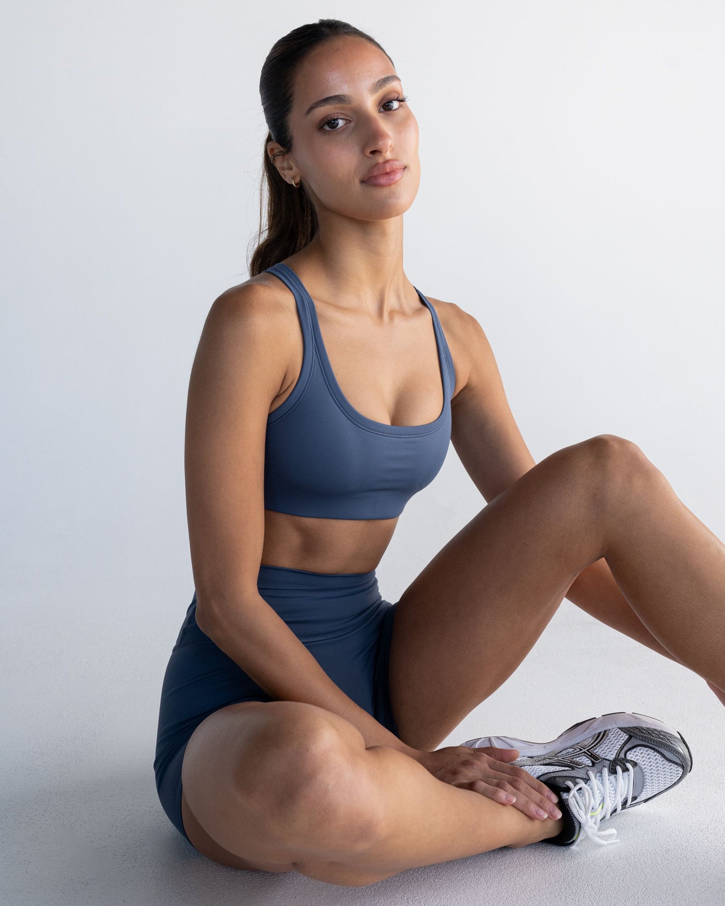 Racer Crop - Ocean Blue