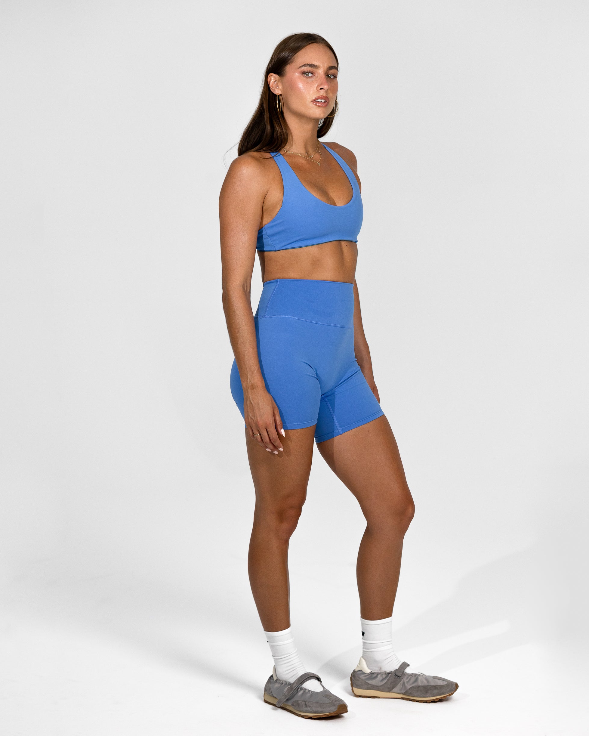 Summer Blue Gabi Crop - Side View