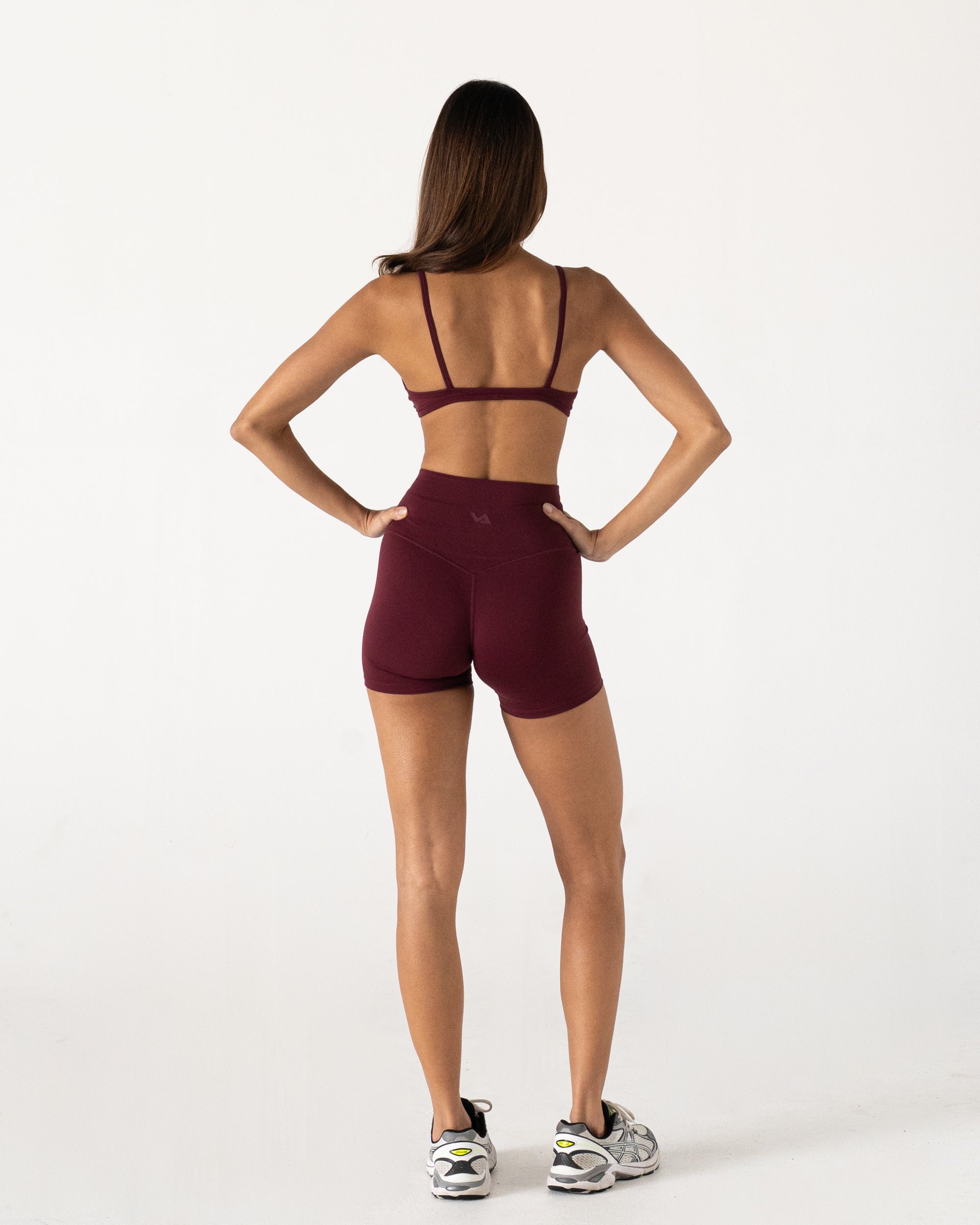 Burgundy Ella Crop - Back View