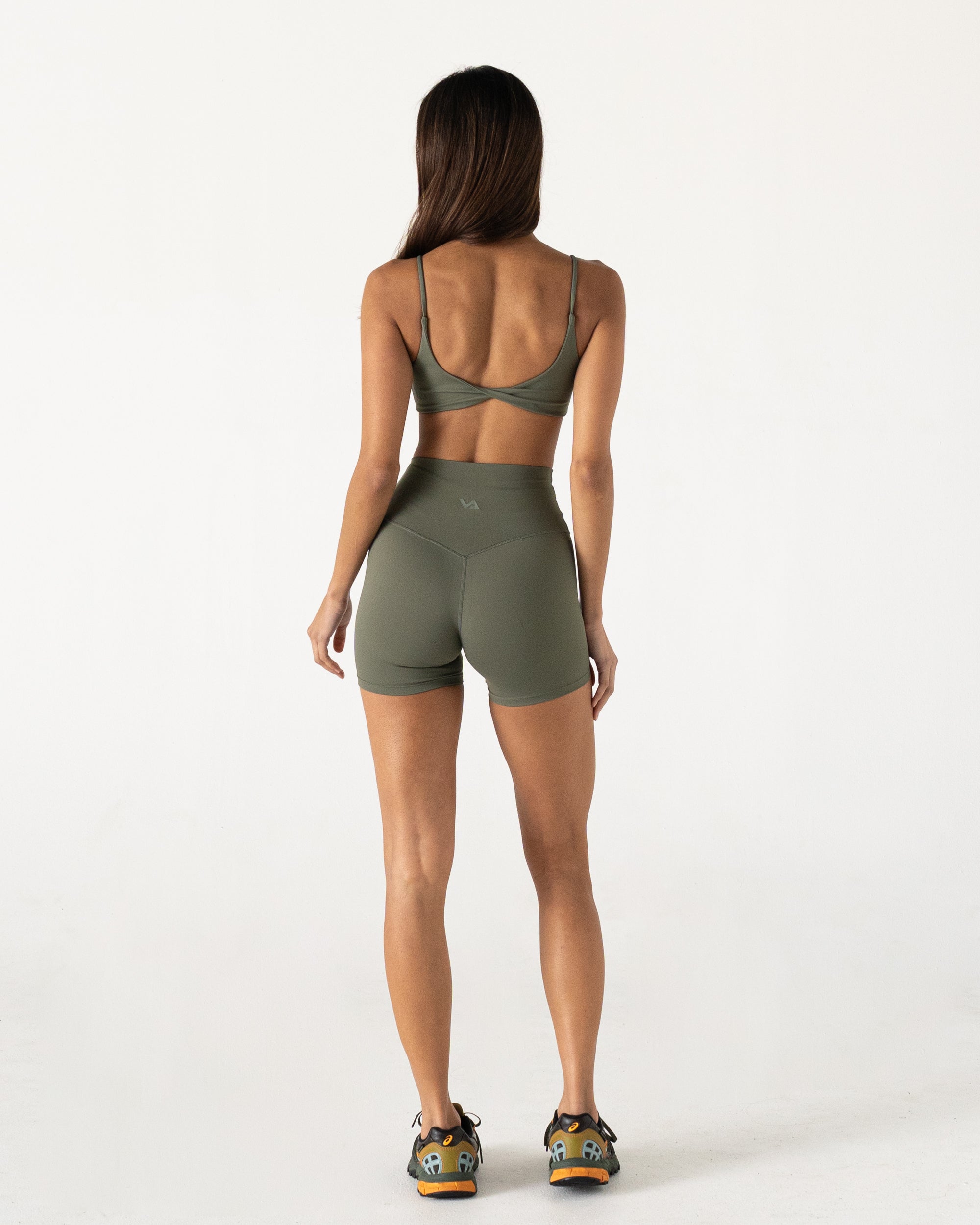 Olive Twist Crop - Back View