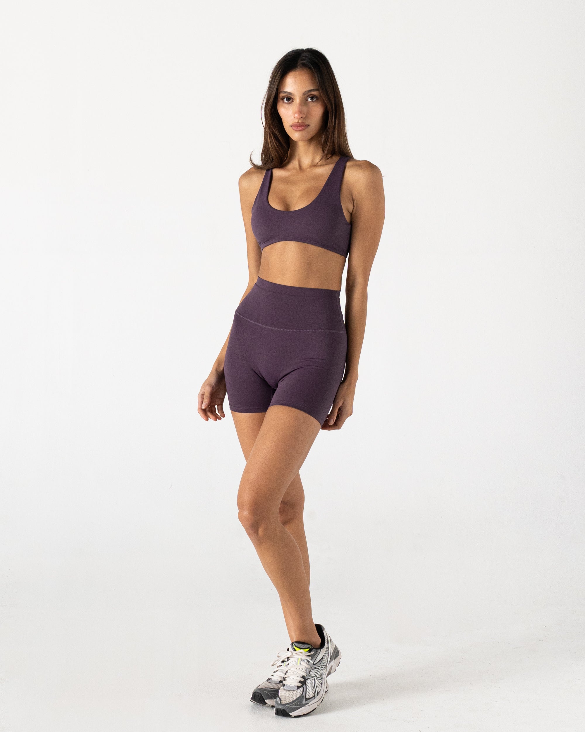 Plum V Crop - Front View