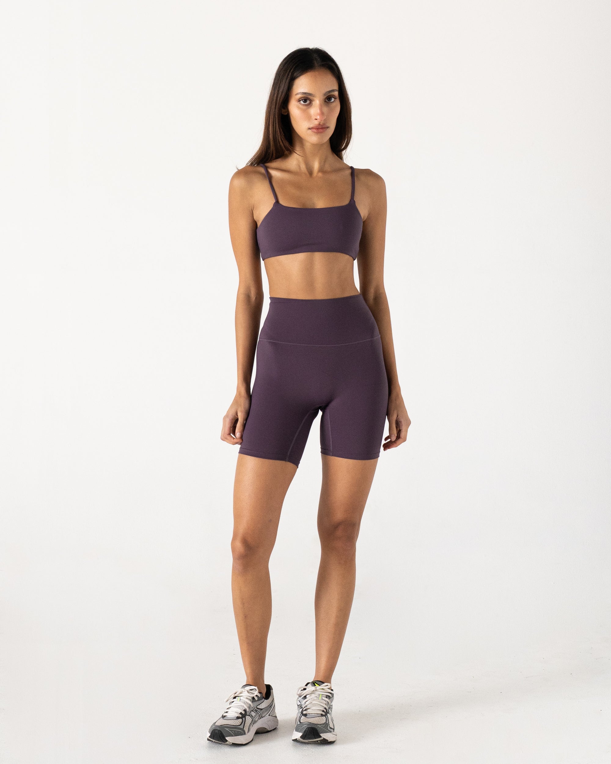 Plum 6" Shorts - Front View