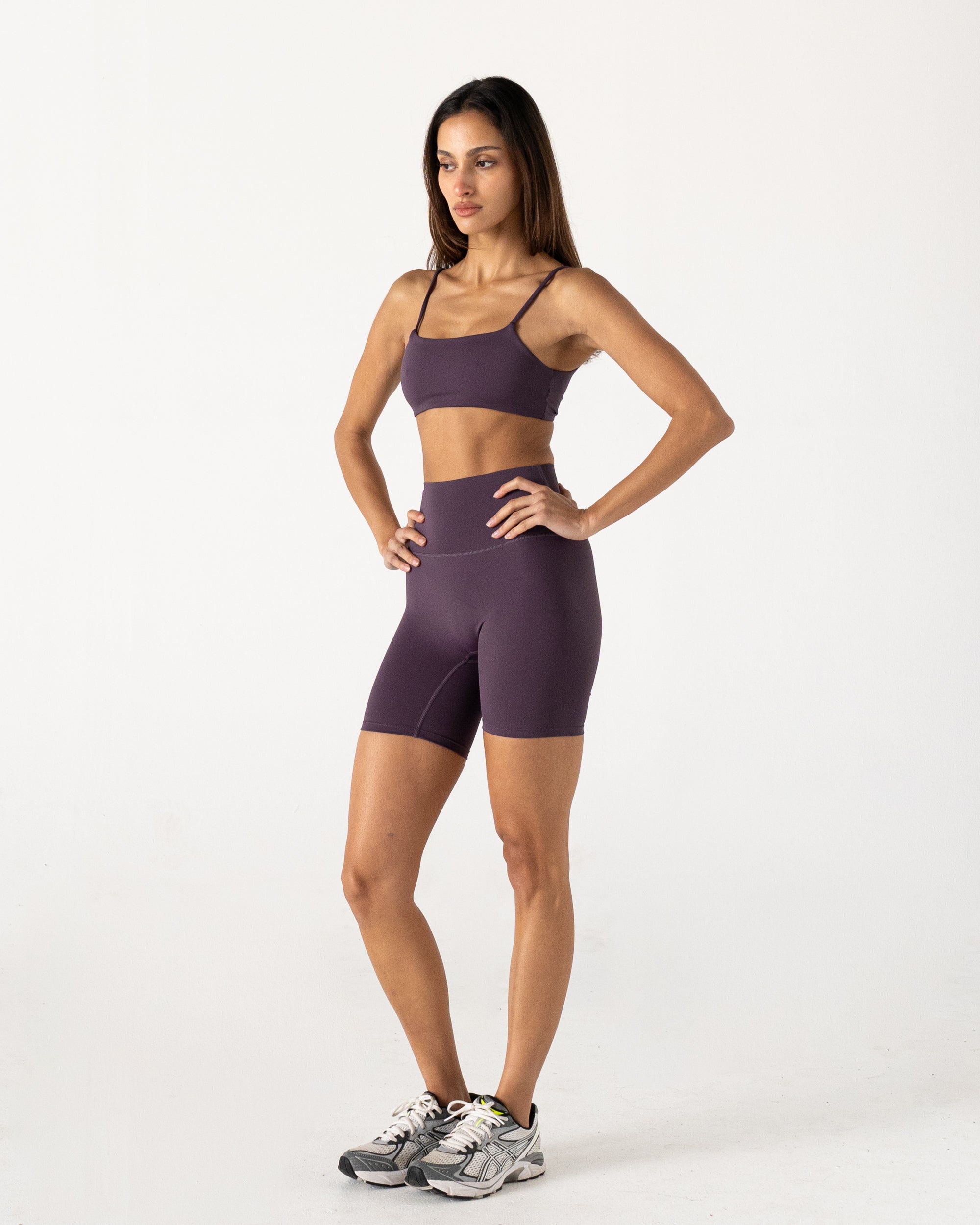Plum Twist Crop - Side View